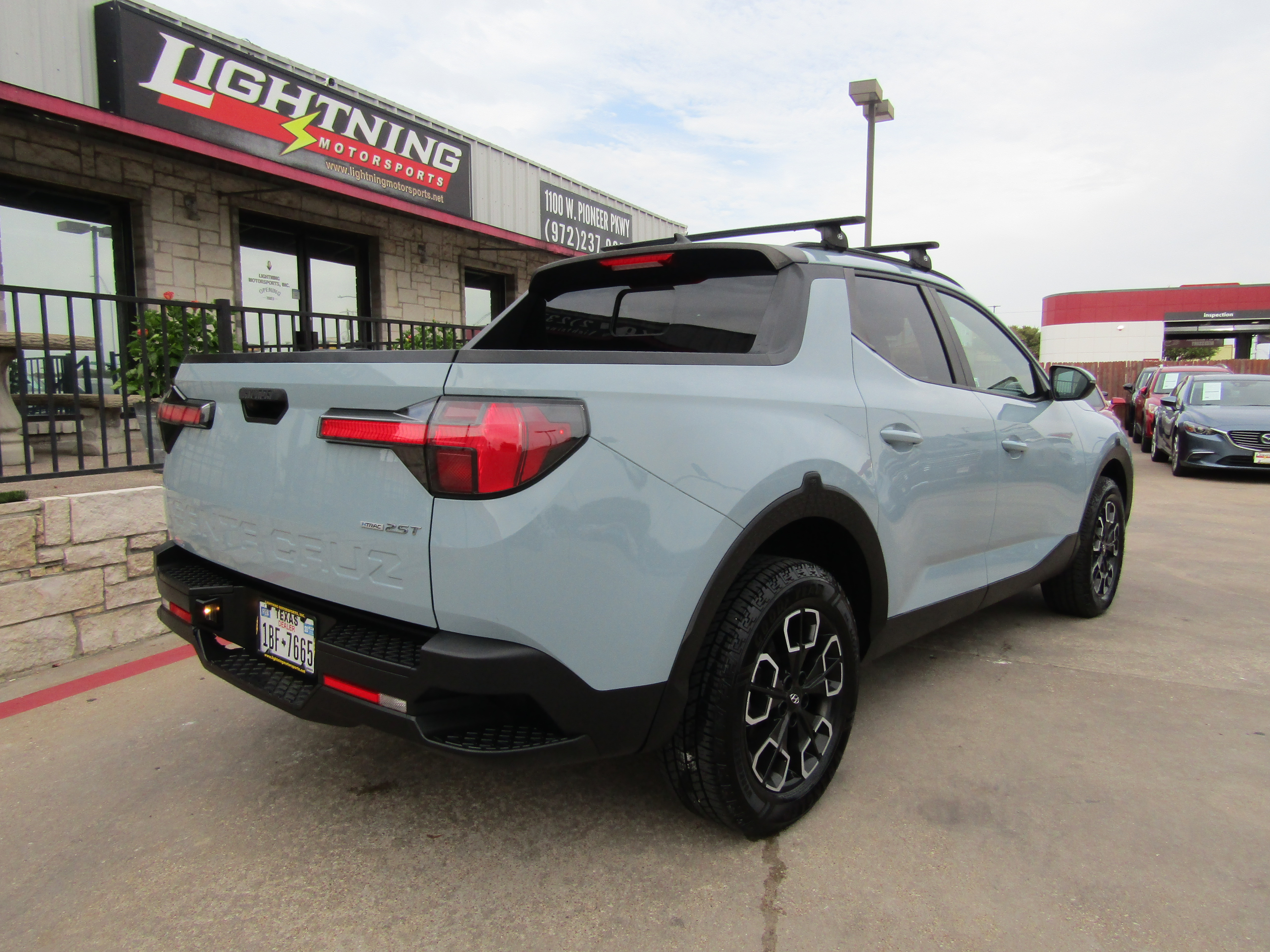 Blue 2022 Hyundai Santa Cruz Pickup Truck All-Wheel Drive Automatic