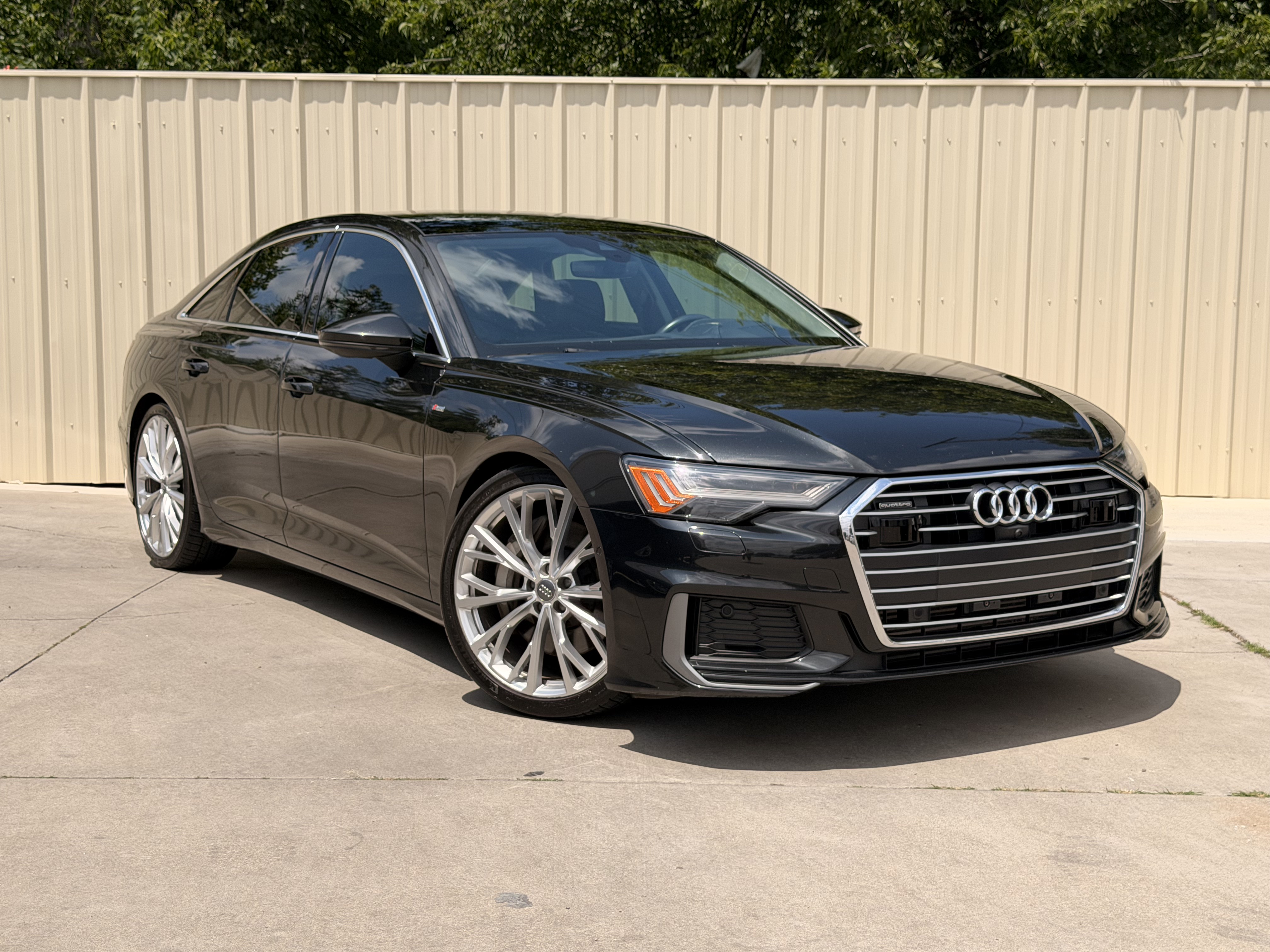 Black 2020 Audi A6 55 TFSI quattro Prestige AWD Sedan All-Wheel Drive Automatic