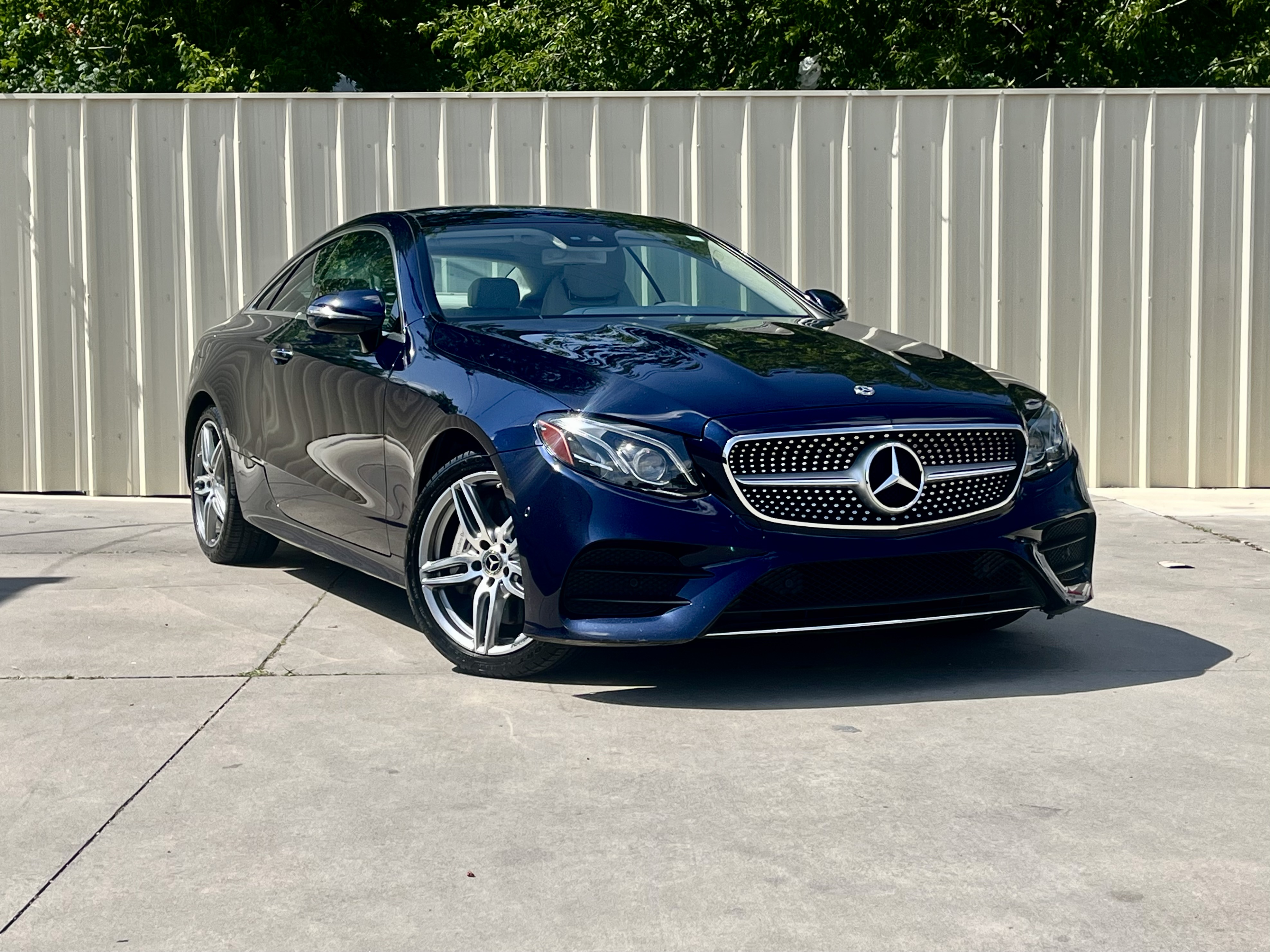Blue 2018 Mercedes-Benz E-Class Coupe All-Wheel Drive Automatic