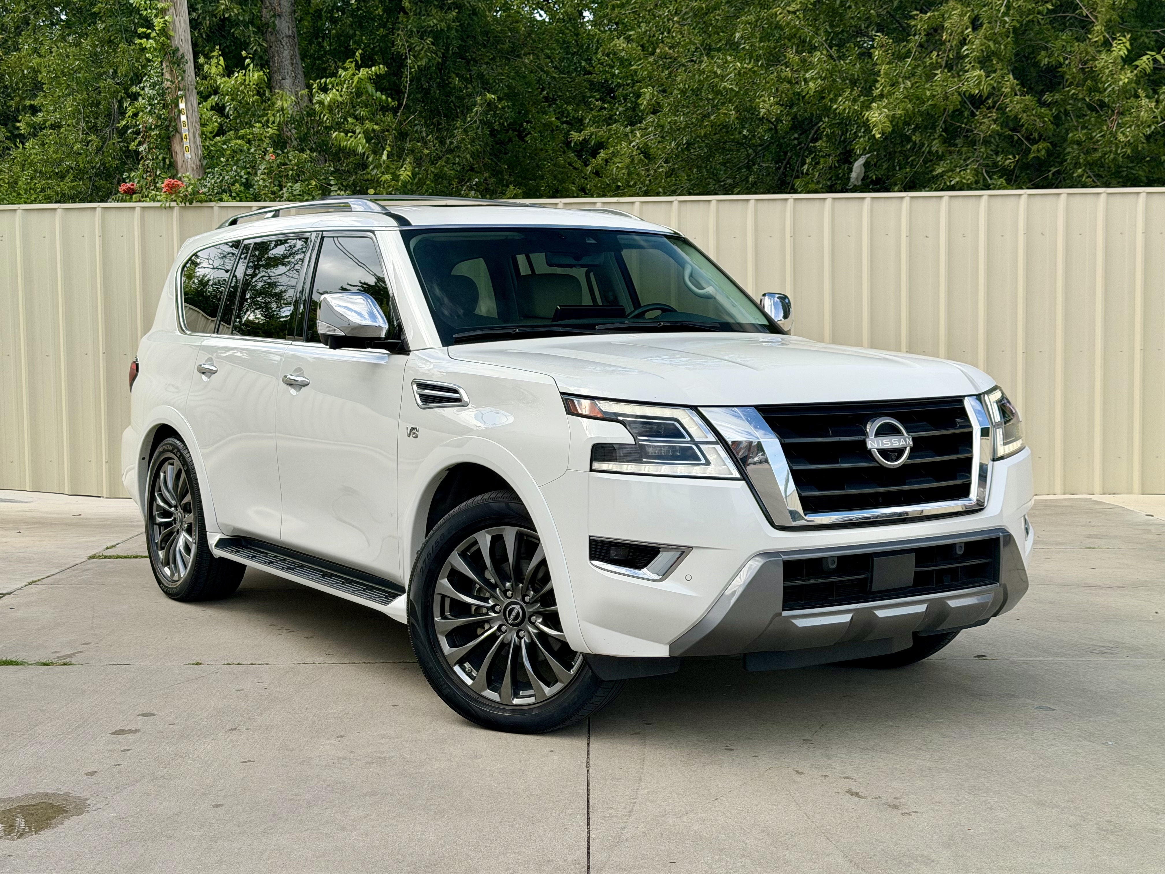 White 2021 Nissan Armada SUV / Crossover Four-Wheel Drive Automatic