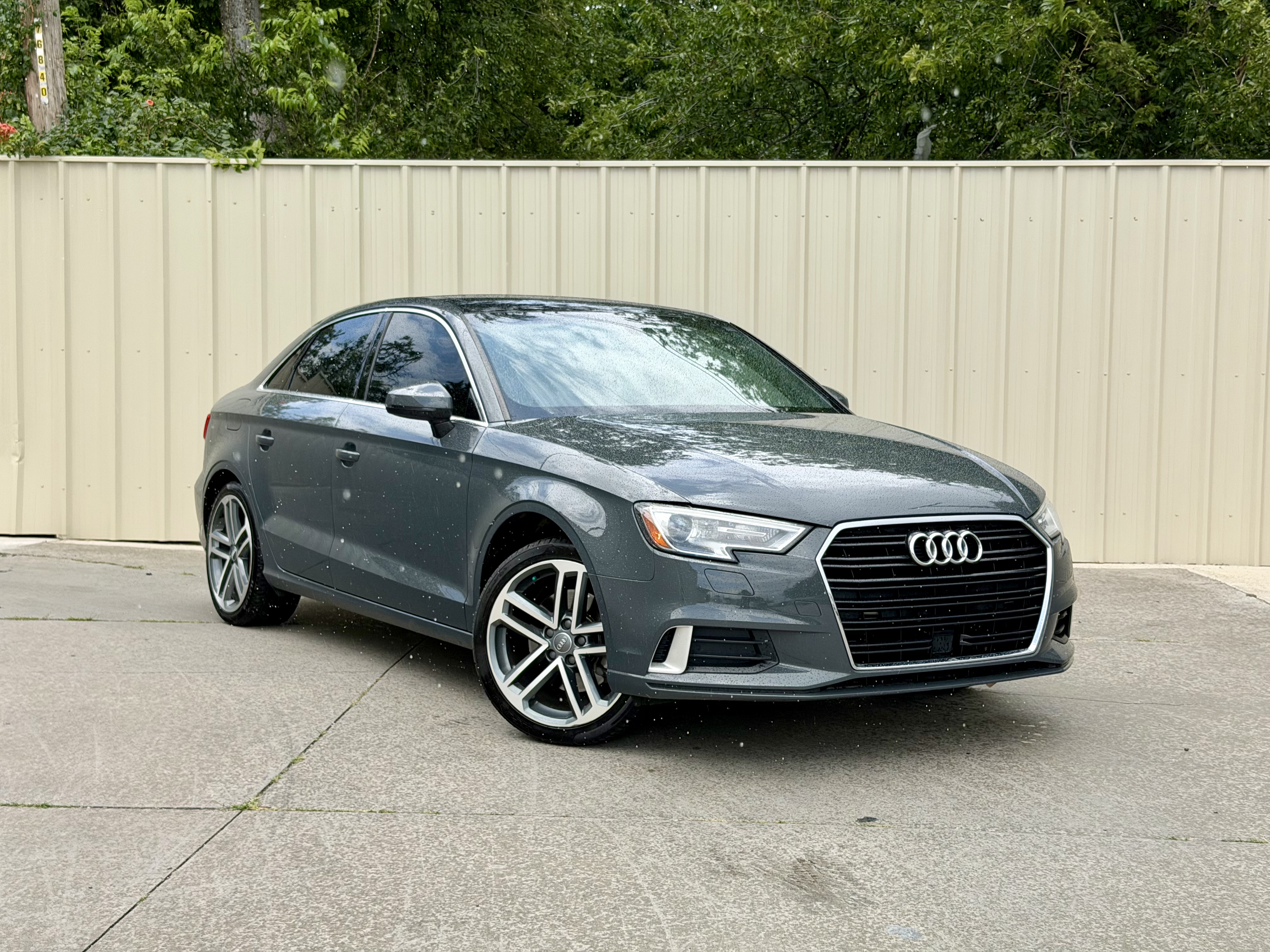 Gray 2019 Audi A3 Sedan Front-Wheel Drive Automatic