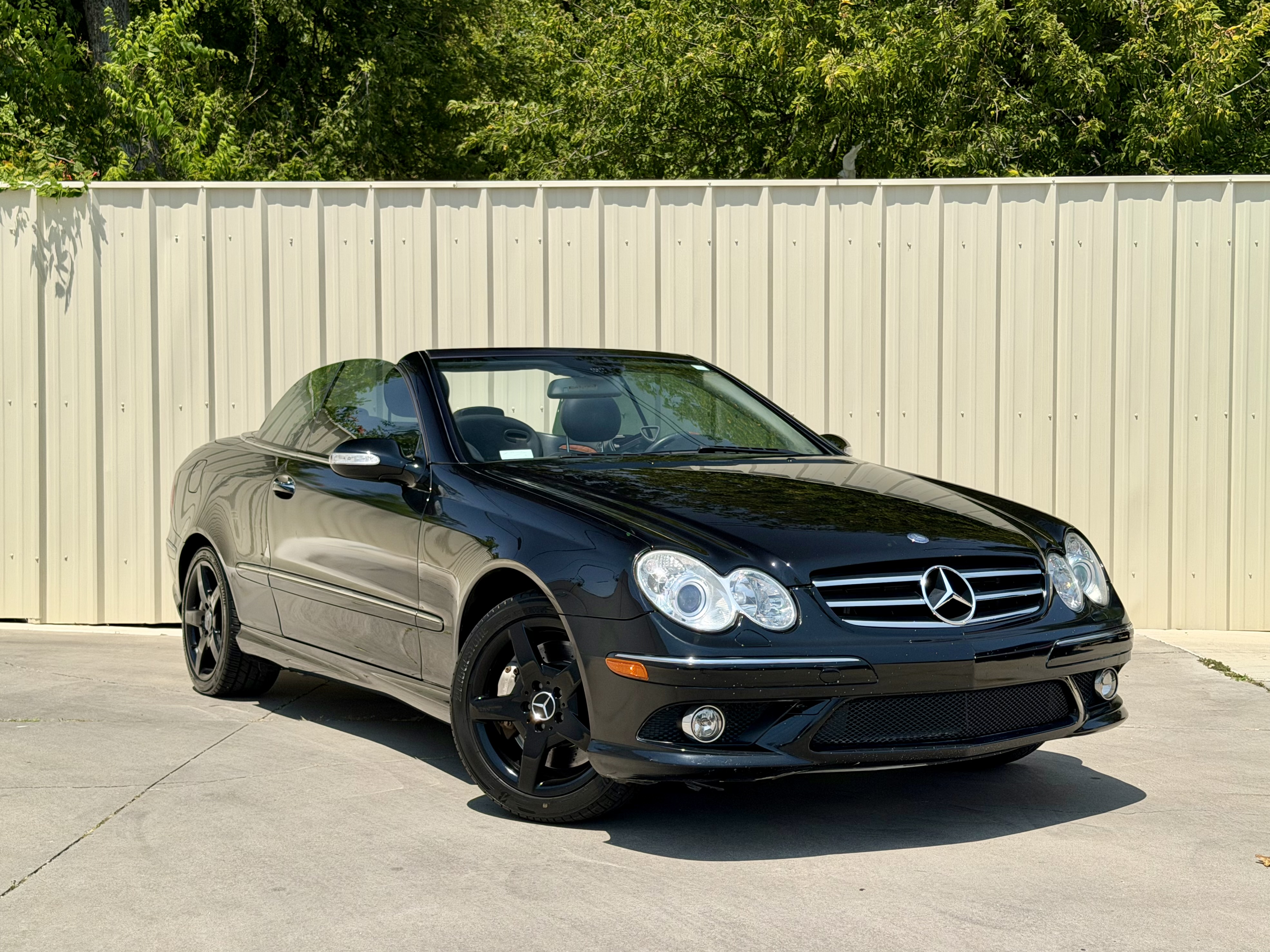 Black 2007 Mercedes-Benz CLK Convertible Rear-Wheel Drive Automatic