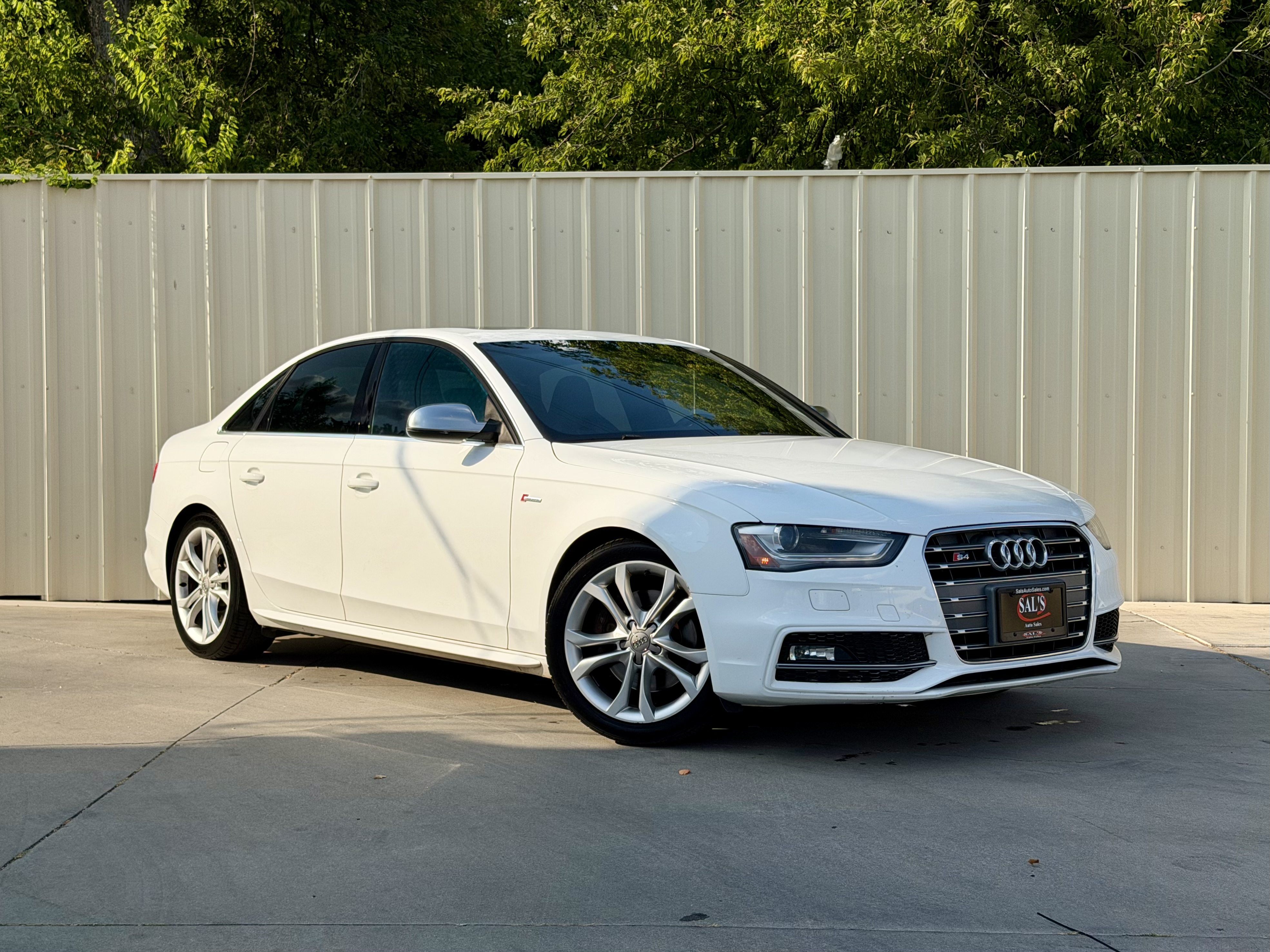 White 2013 Audi S4 Sedan All-Wheel Drive Automatic