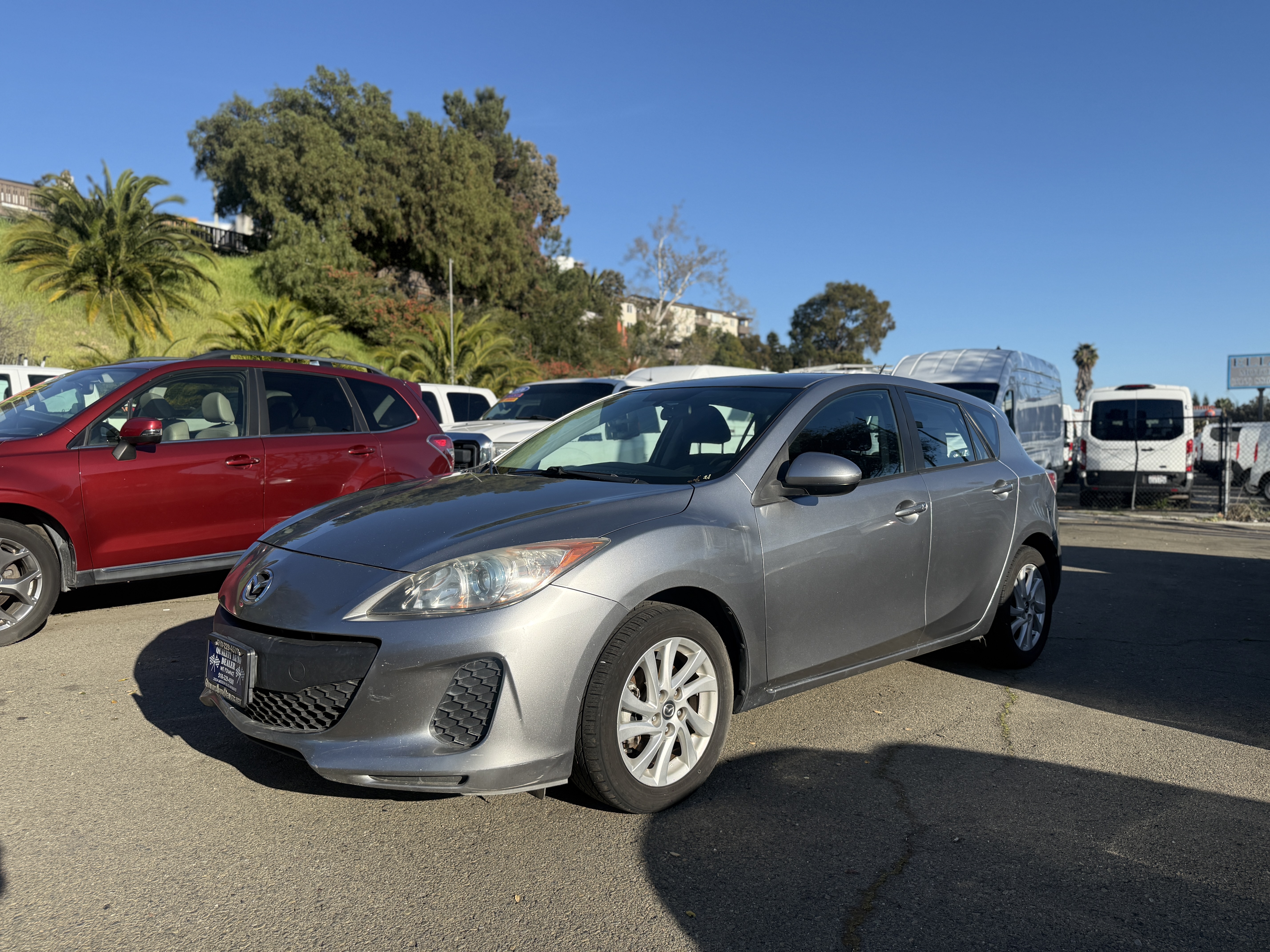 Silver 2013 Mazda MAZDA3 Hatchback Front-Wheel Drive