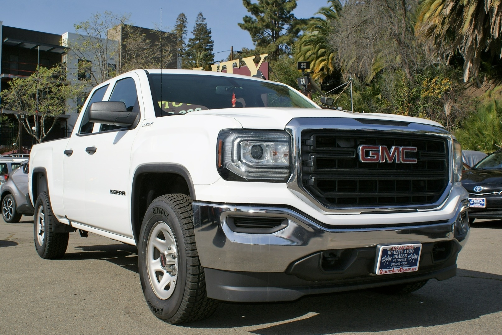 Silver 2017 GMC Sierra 1500 Pickup Truck Four-Wheel Drive Automatic