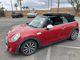 Red 2016 MINI Cooper S Convertible FWD Convertible Front-Wheel Drive Automatic