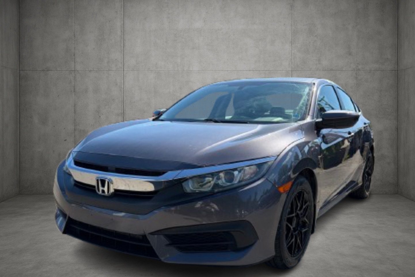 Gray 2018 Honda Civic LX Sedan Front-Wheel Drive Manual