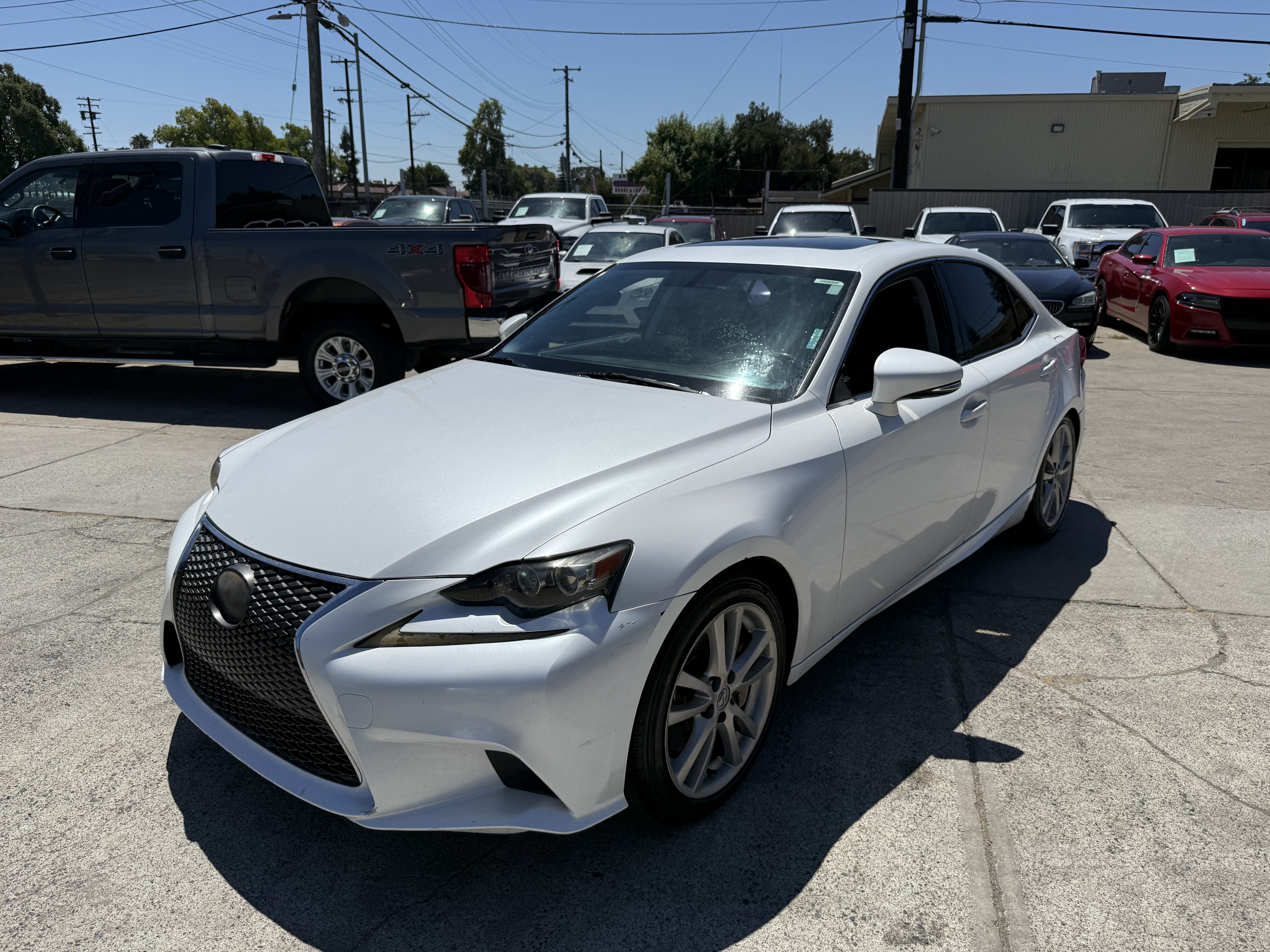 White 2016 Lexus IS Sedan Rear-Wheel Drive Automatic