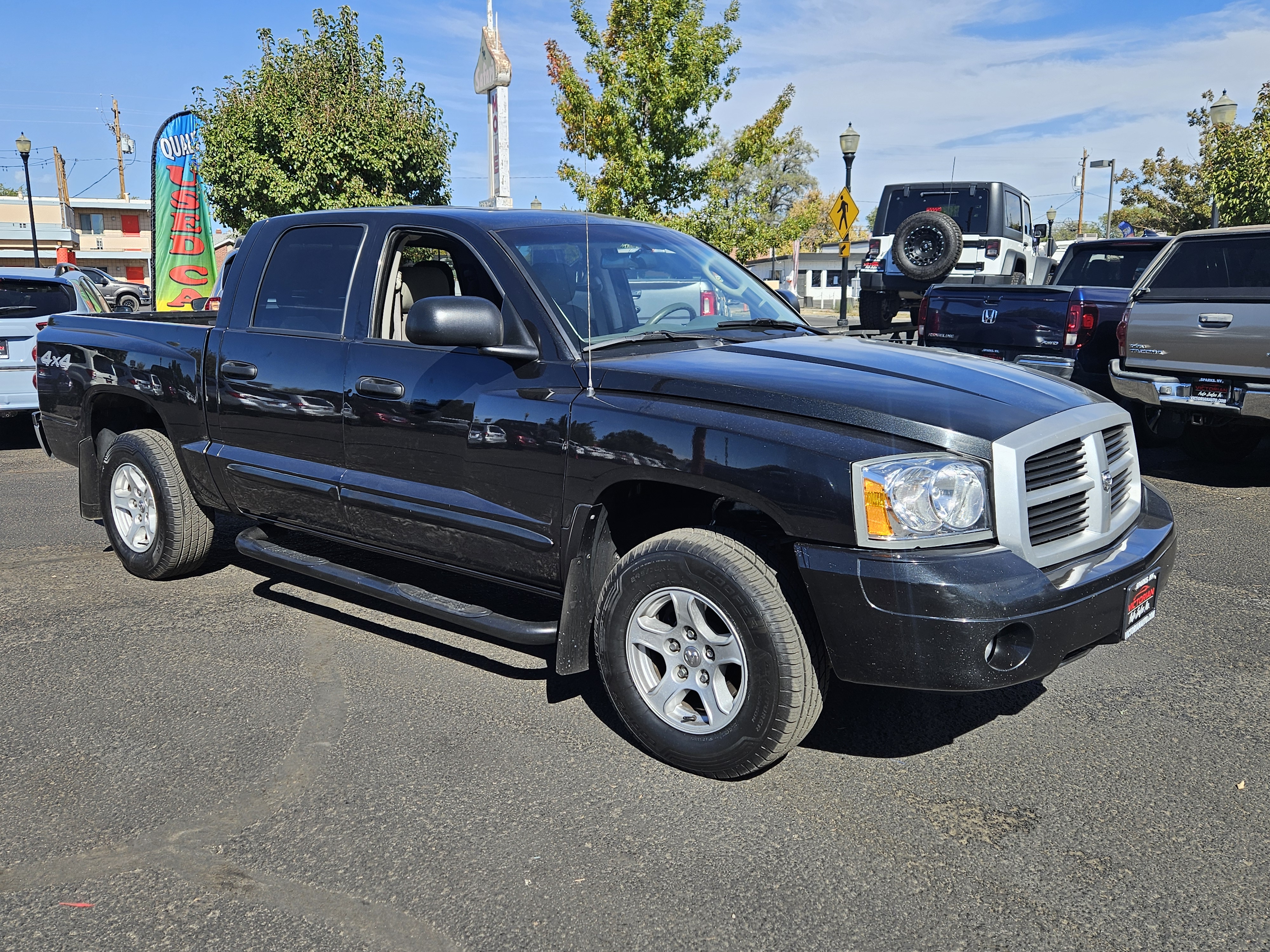 Black 2006 Dodge Dakota Pickup Truck Four-Wheel Drive Automatic
