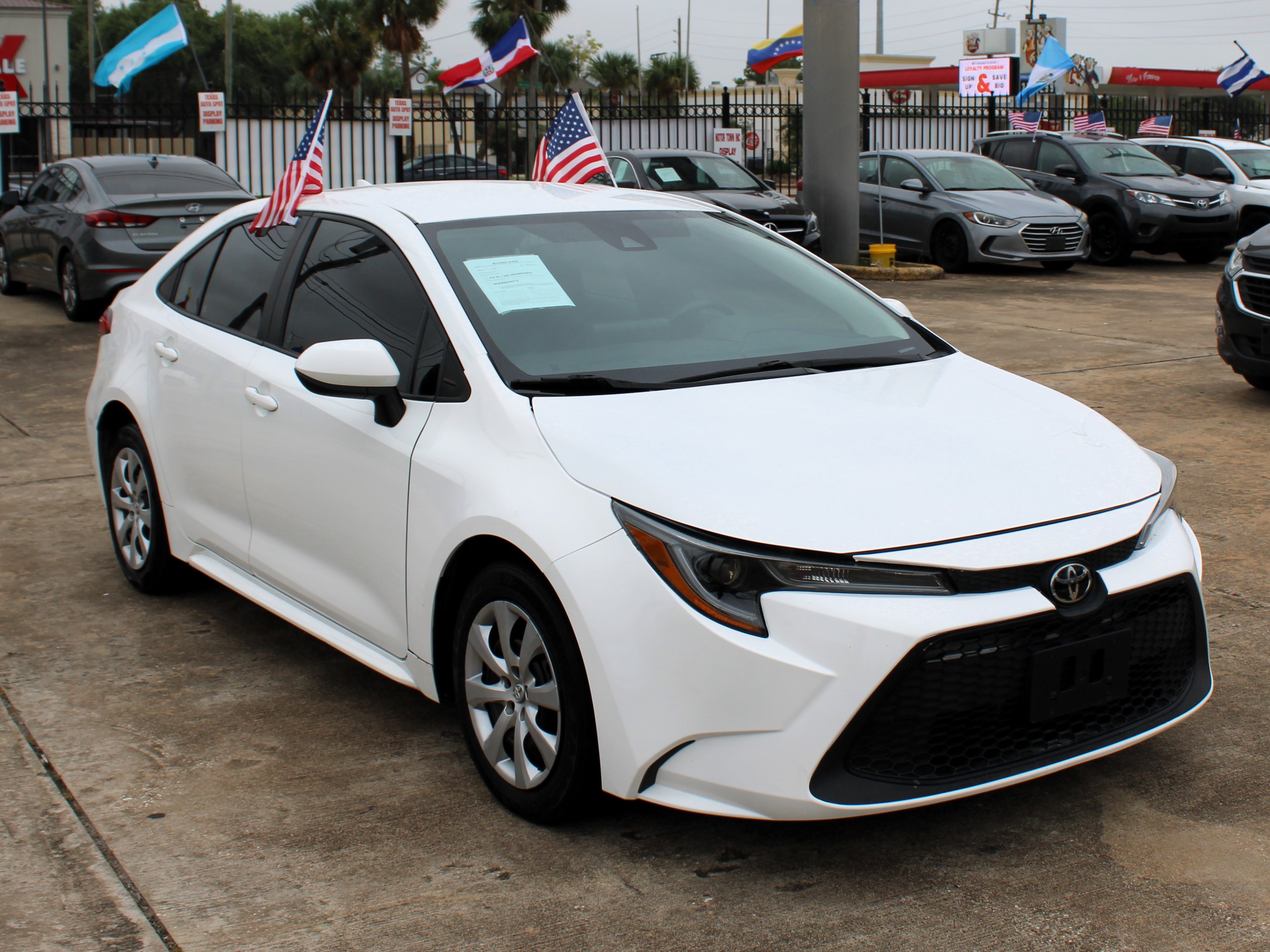 White 2022 Toyota Corolla Sedan Front-Wheel Drive Automatic