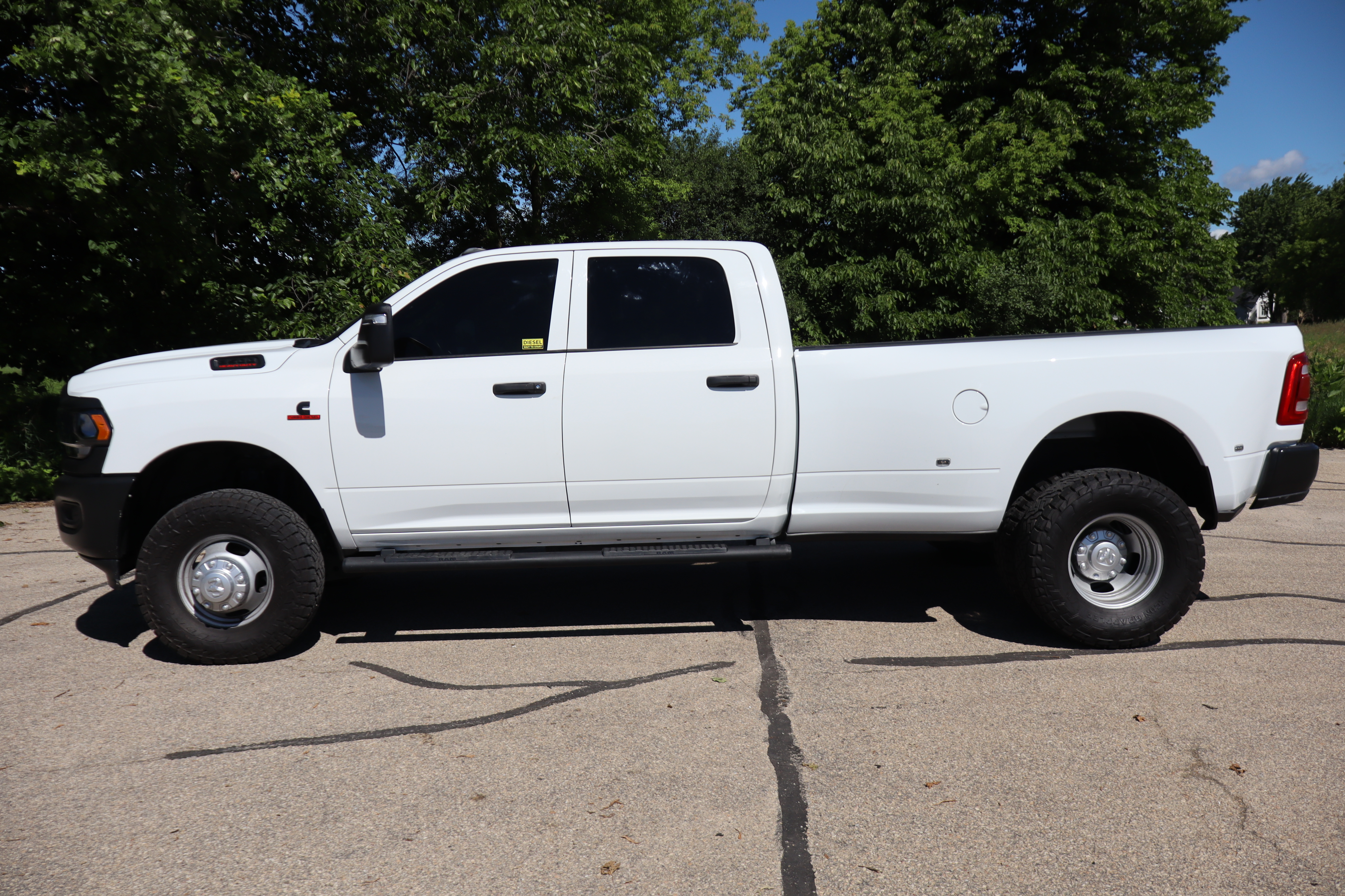 White 2023 RAM 3500 Pickup Truck Four-Wheel Drive Automatic