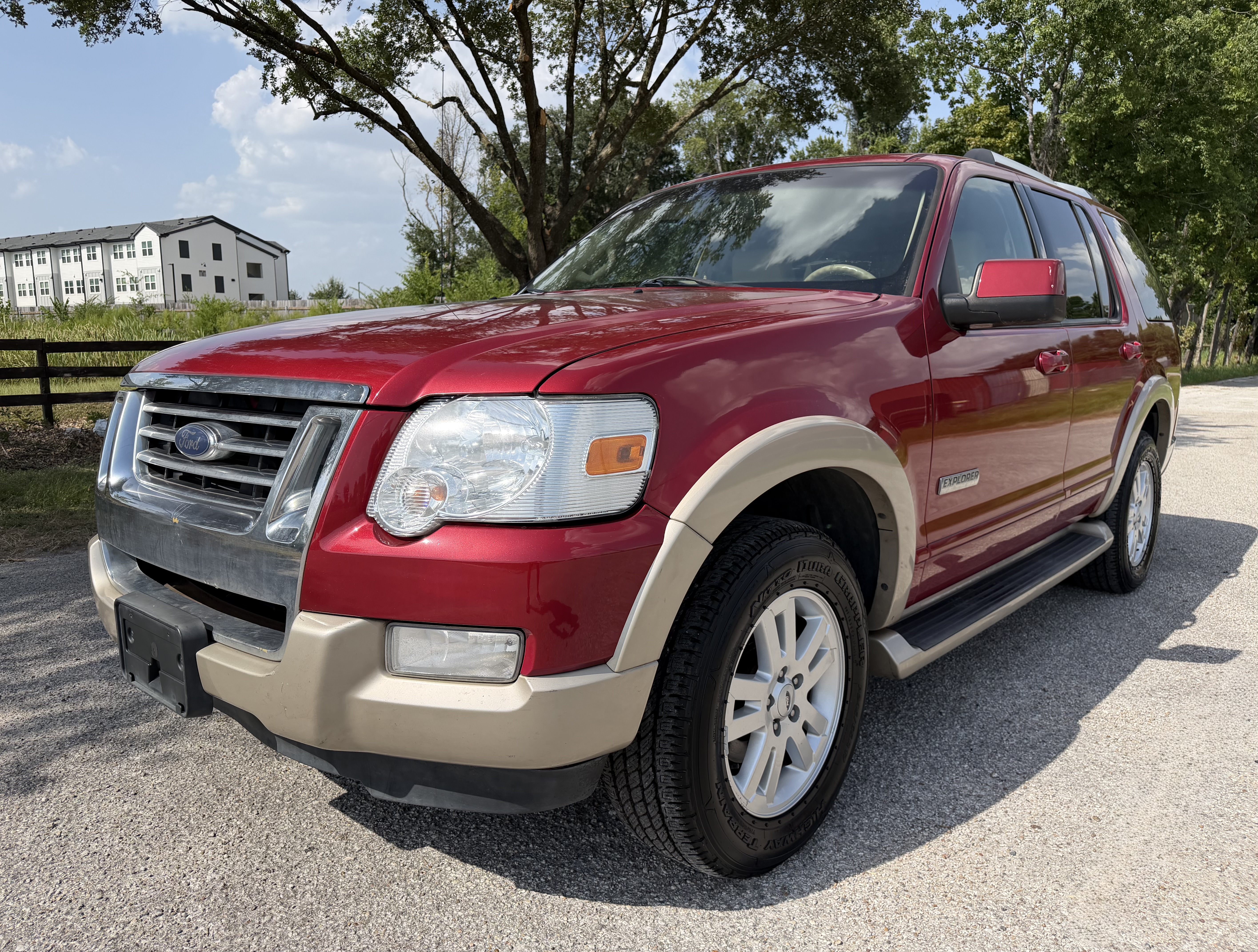 Red 2007 Ford Explorer SUV / Crossover Rear-Wheel Drive Automatic