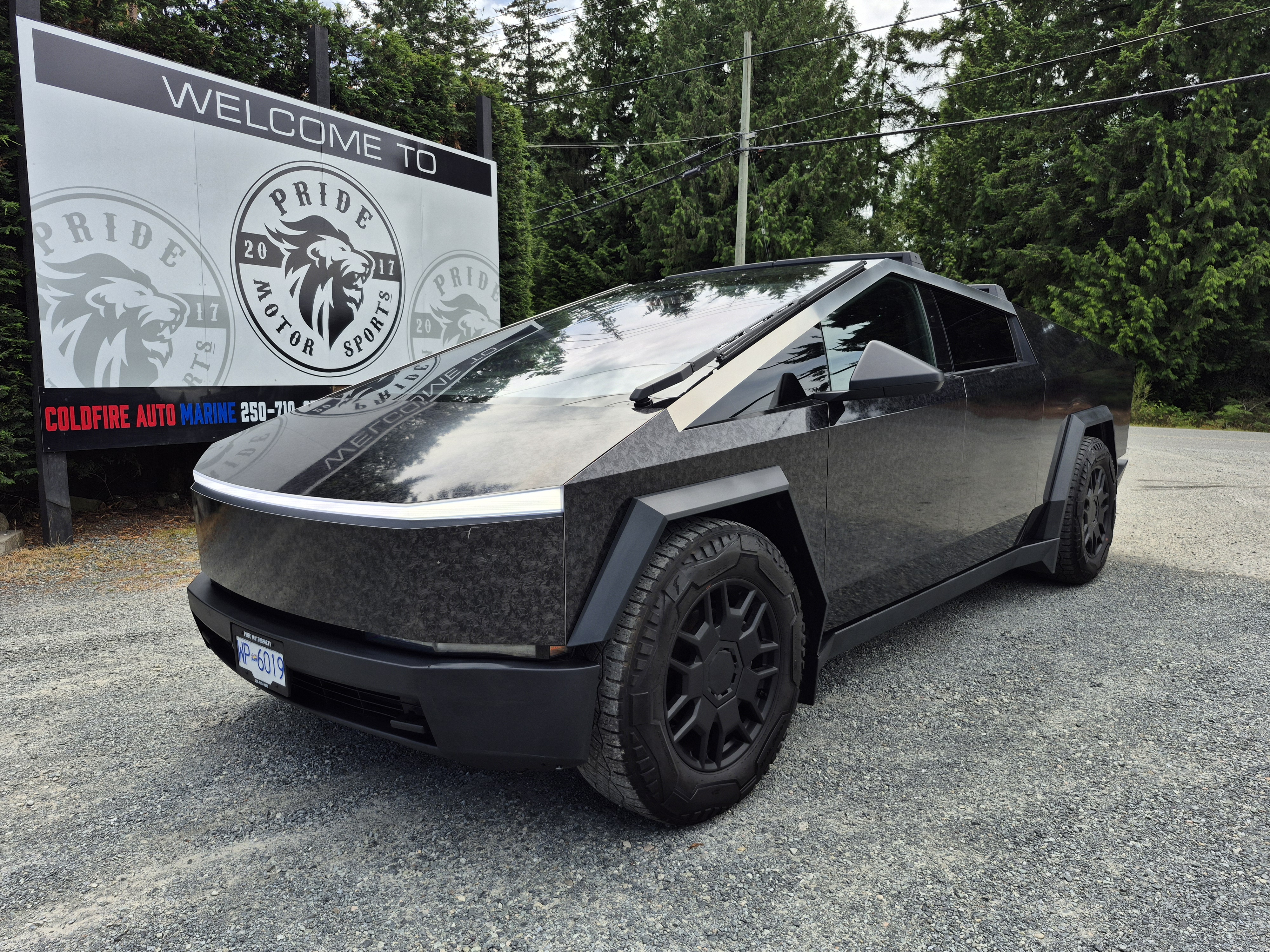 Black 2024 Tesla Cybertruck Pickup Truck All-Wheel Drive Automatic