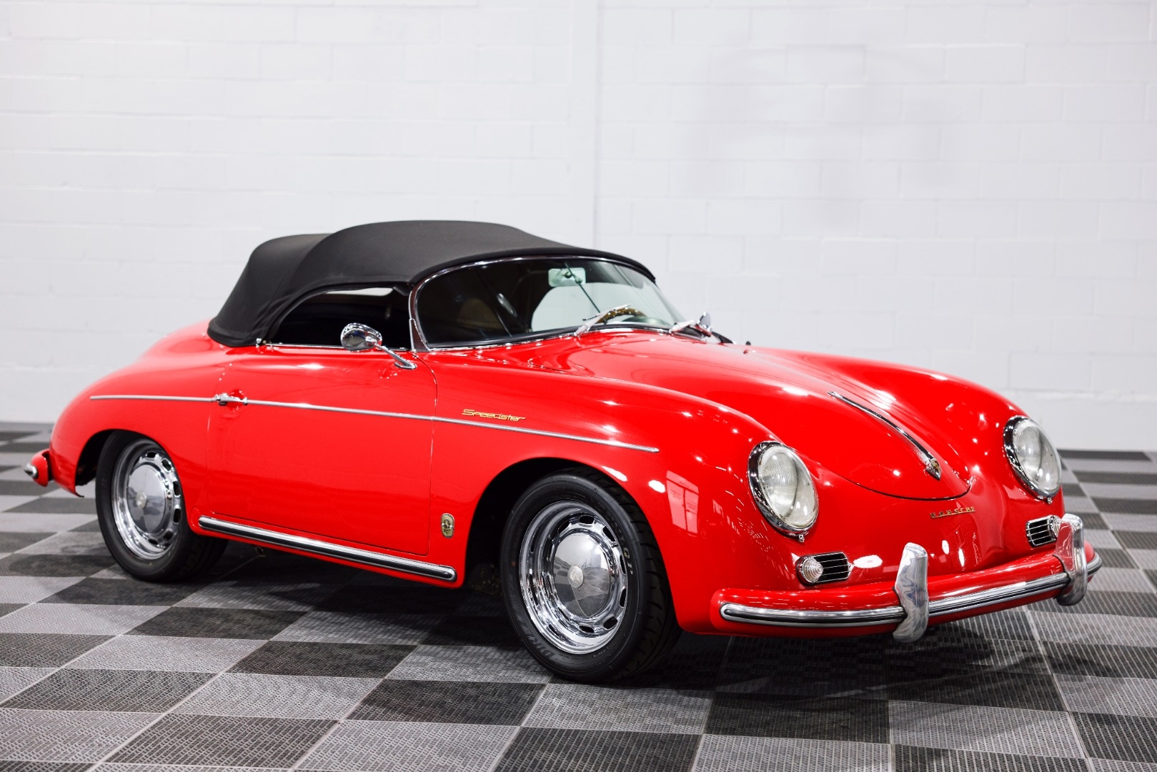 Purple 1958 Porsche 356 Convertible Manual