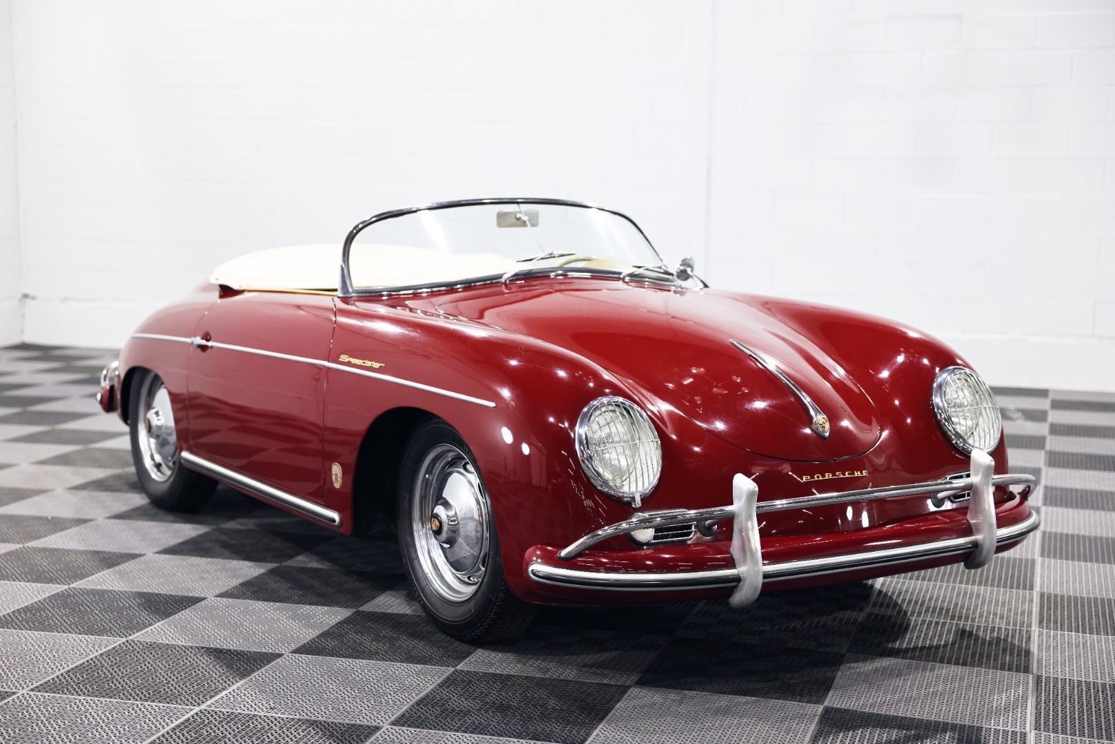 Red 1956 Porsche 356 Convertible Automatic