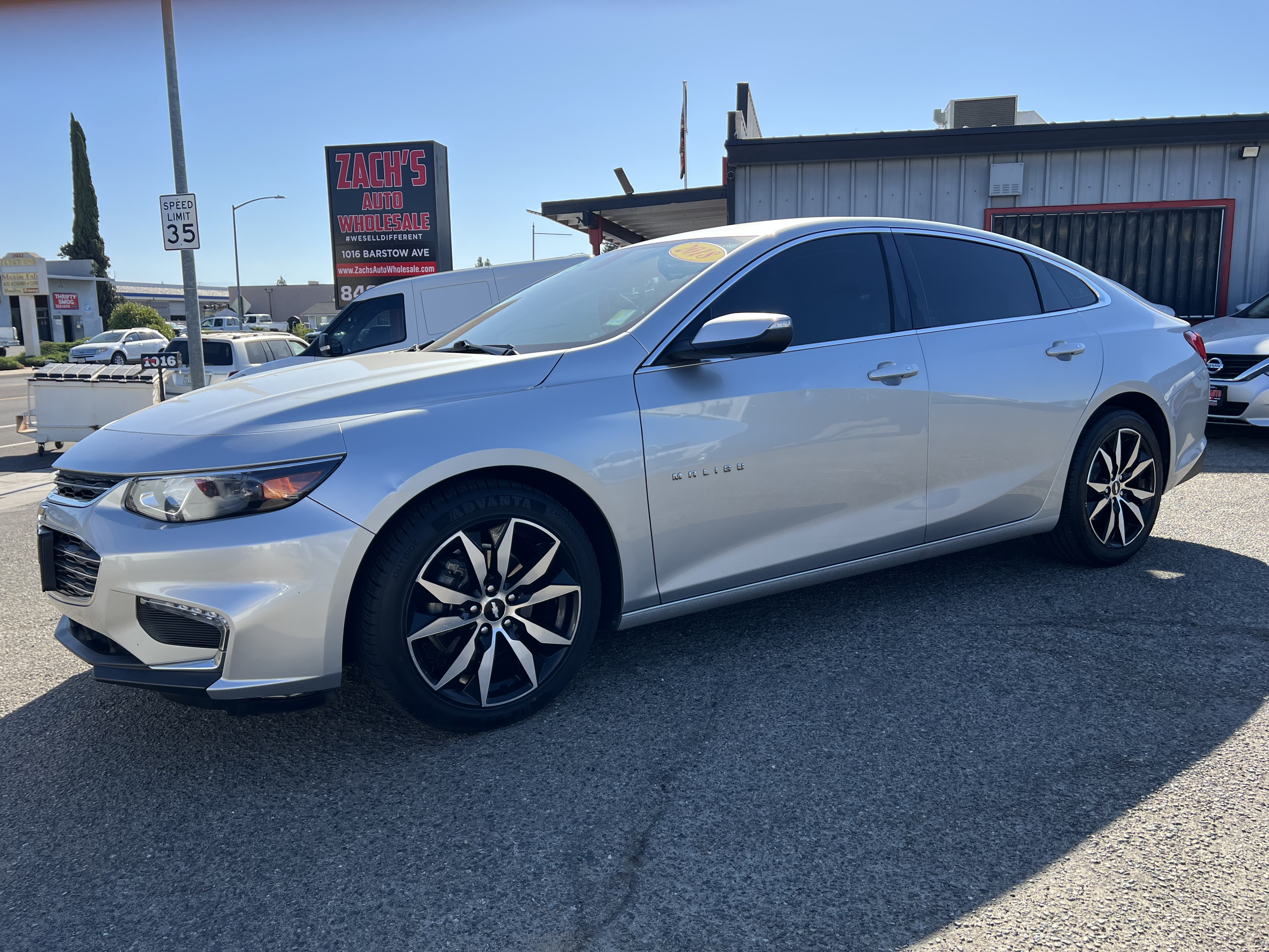Silver 2018 Chevrolet Malibu Sedan Front-Wheel Drive 