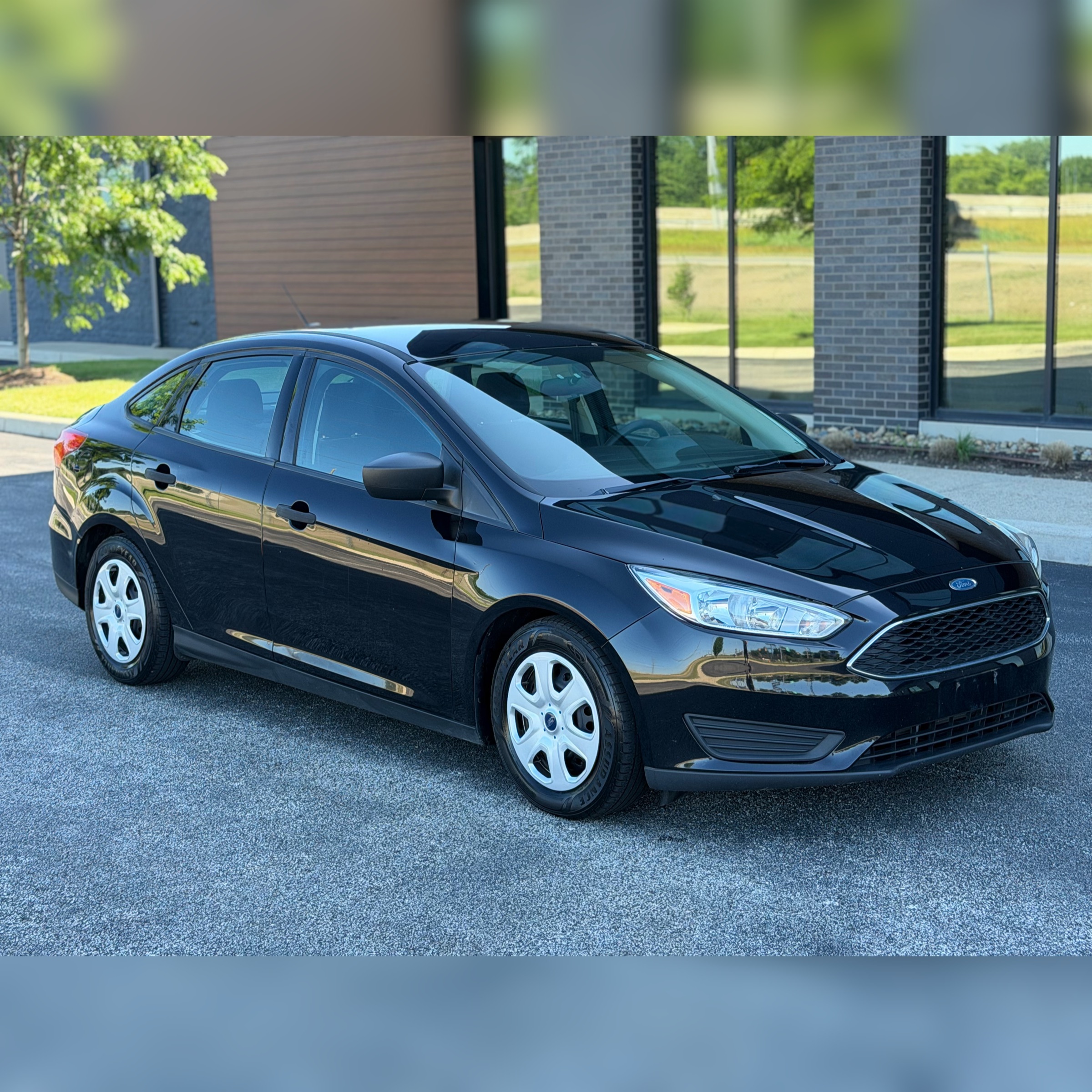 Black 2016 Ford Focus S Sedan Front-Wheel Drive Automatic