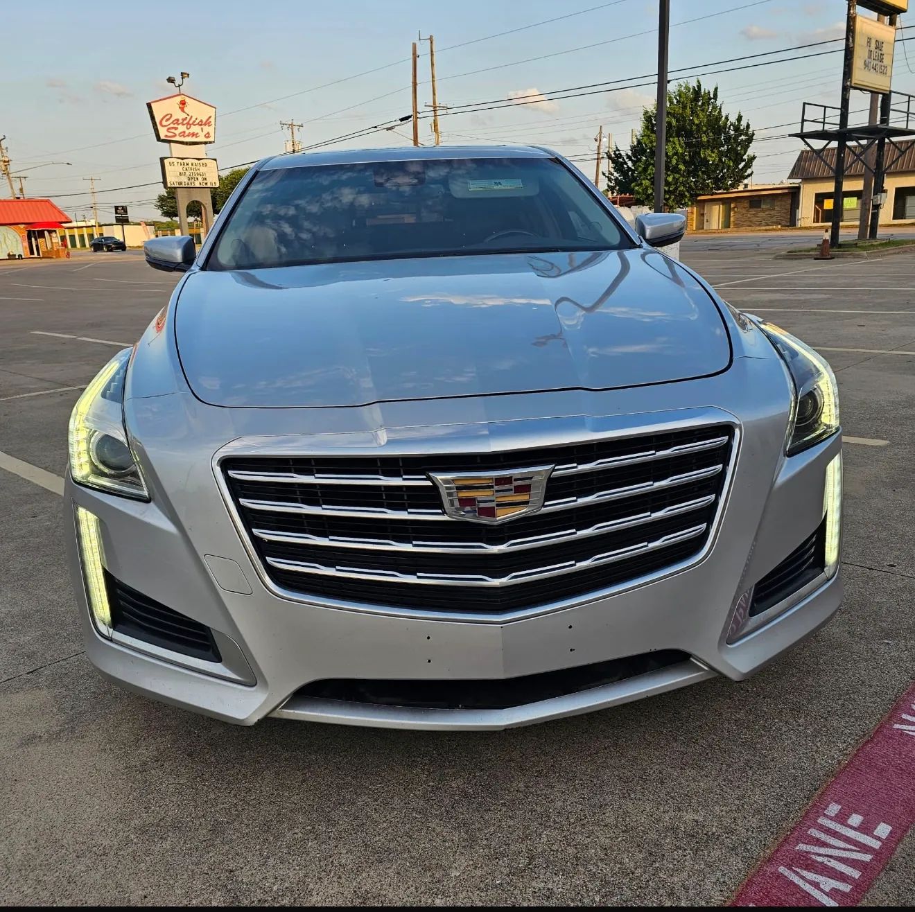 Silver 2019 Cadillac CTS 3.6L Luxury RWD Sedan Rear-Wheel Drive Automatic