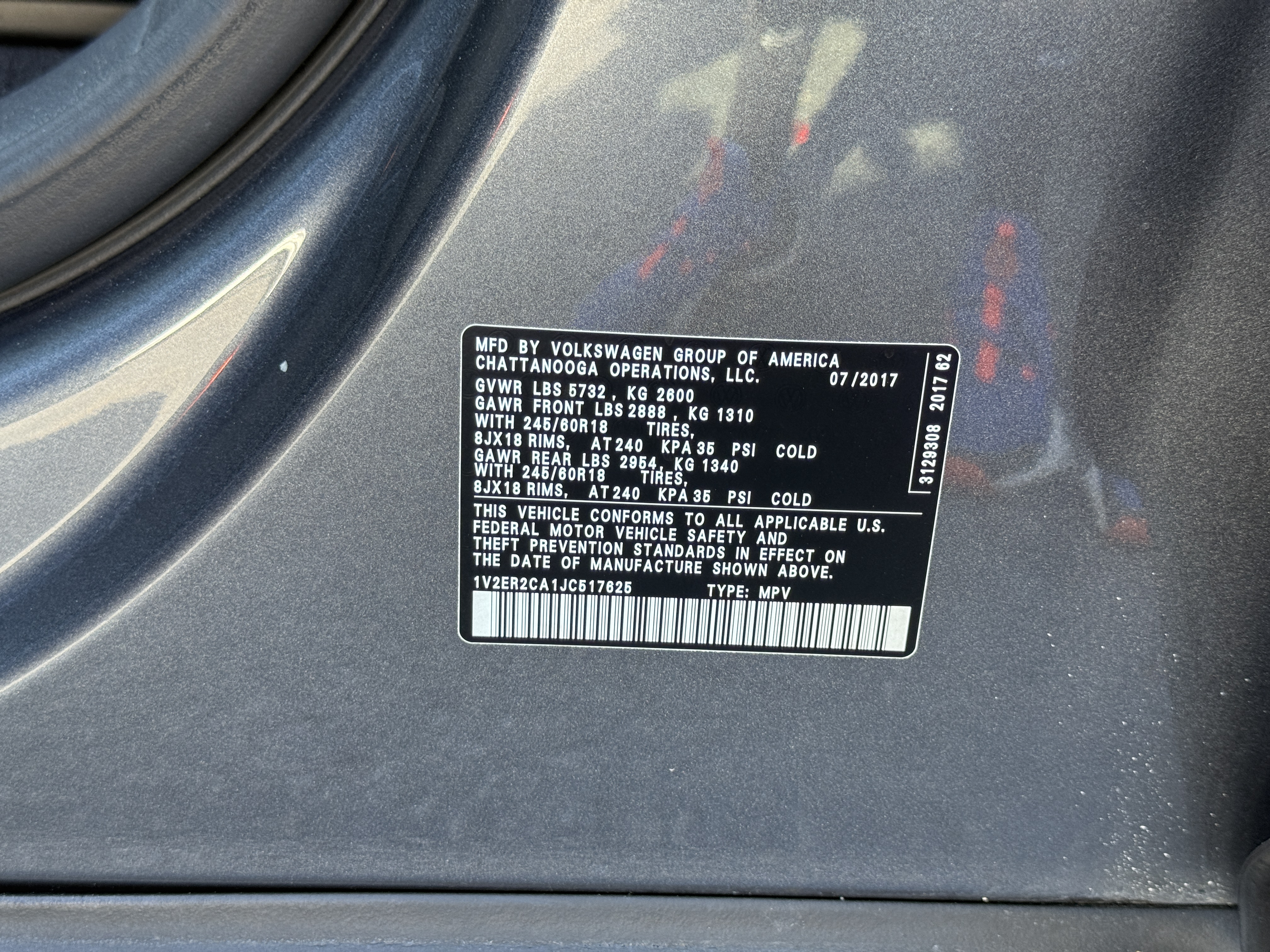 2018 Volkswagen Atlas - $16,900