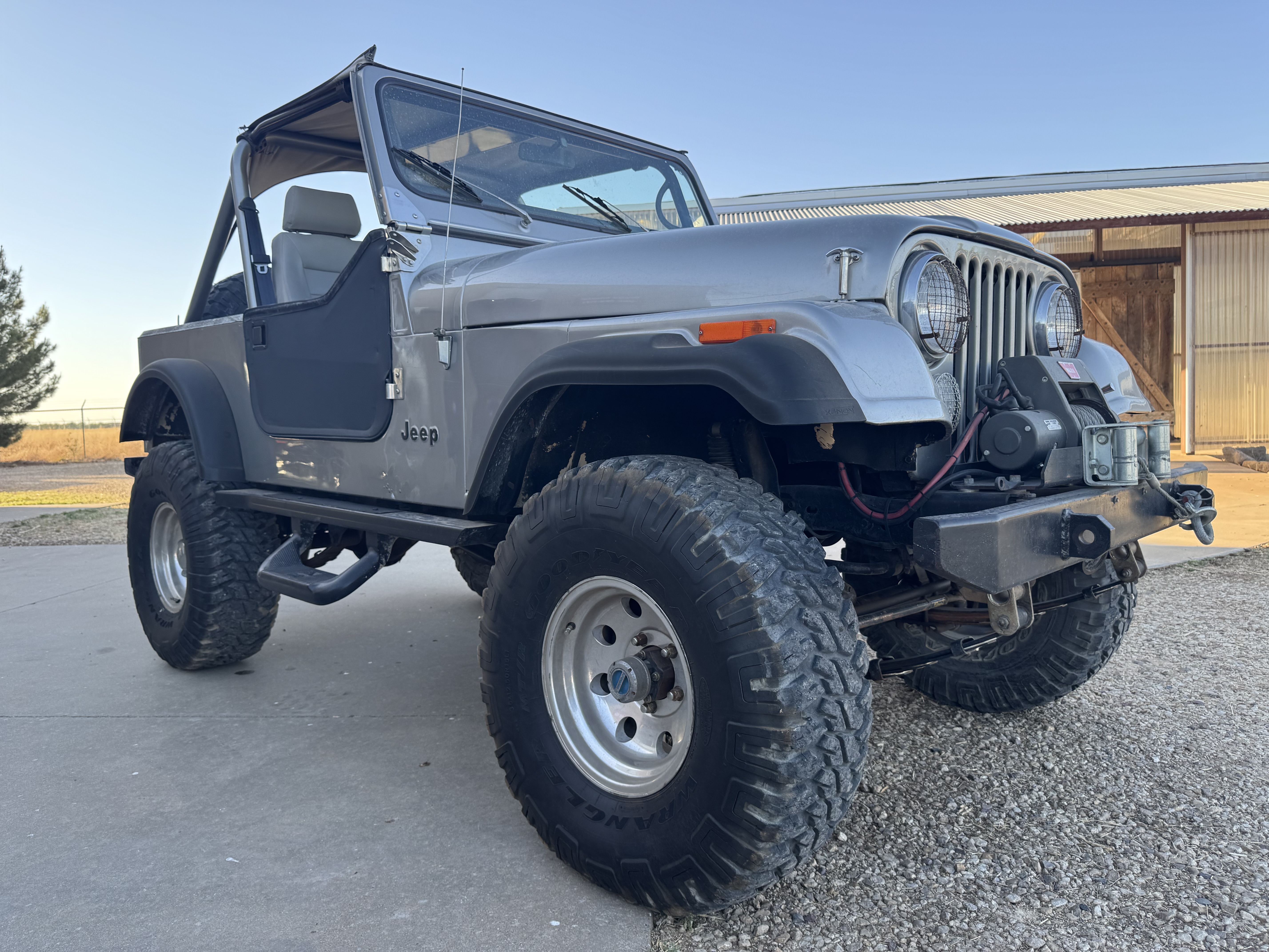 Silver 1983 Jeep CJ-7 4WD SUV / Crossover Four-Wheel Drive Manual