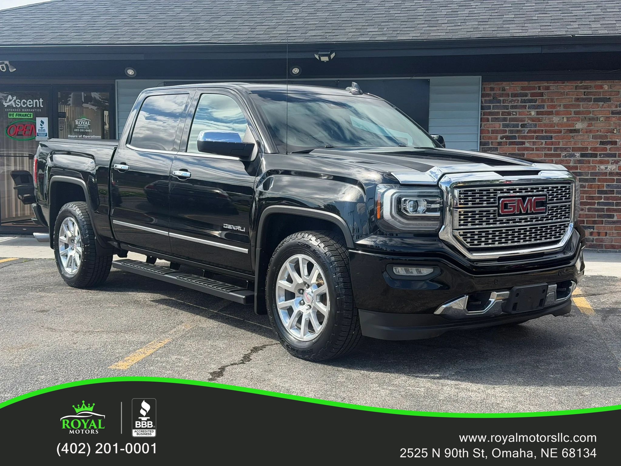 Black 2016 GMC Sierra 1500 Pickup Truck Four-Wheel Drive Automatic