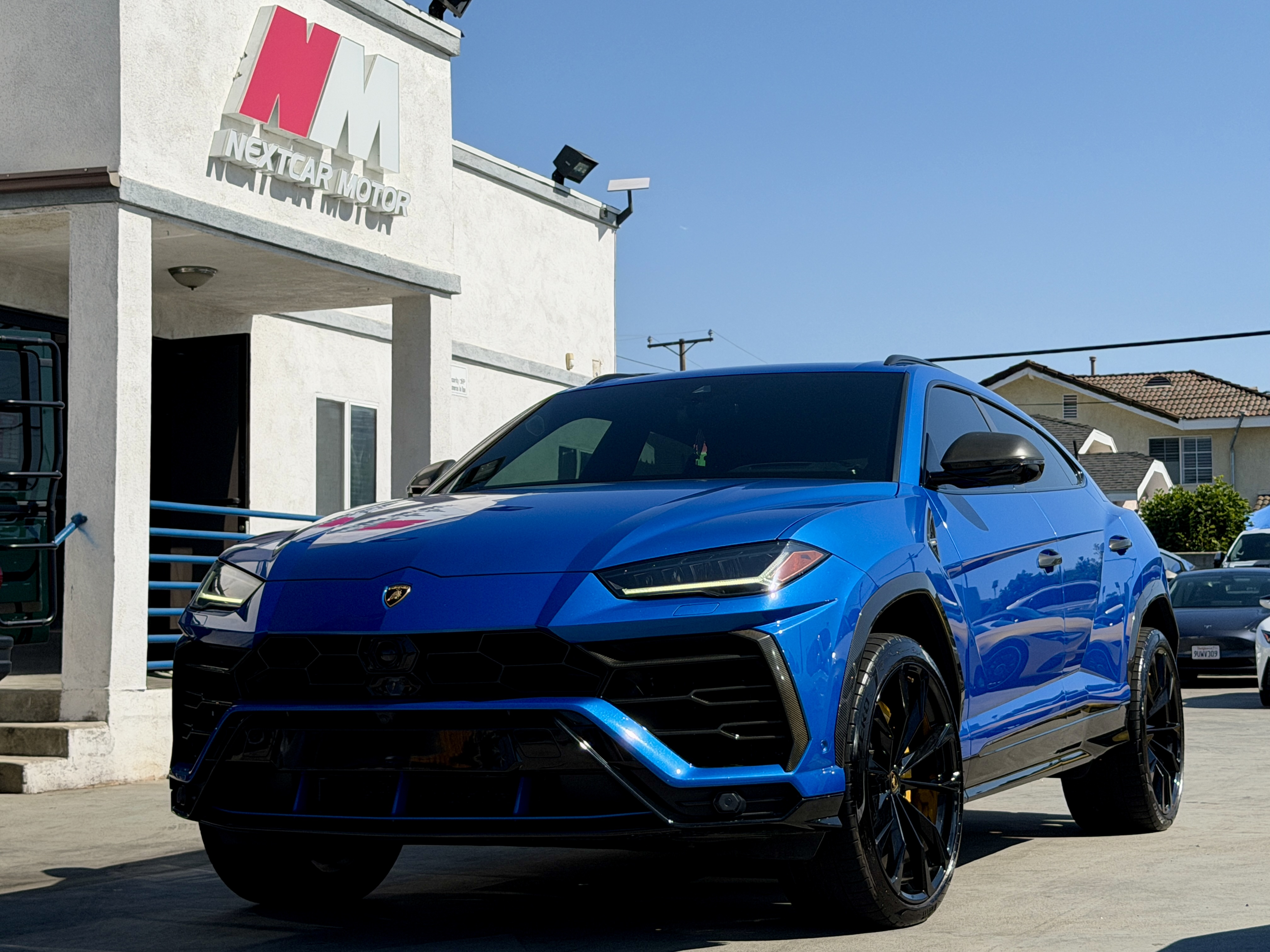Blue 2019 Lamborghini Urus SUV / Crossover All-Wheel Drive Automatic
