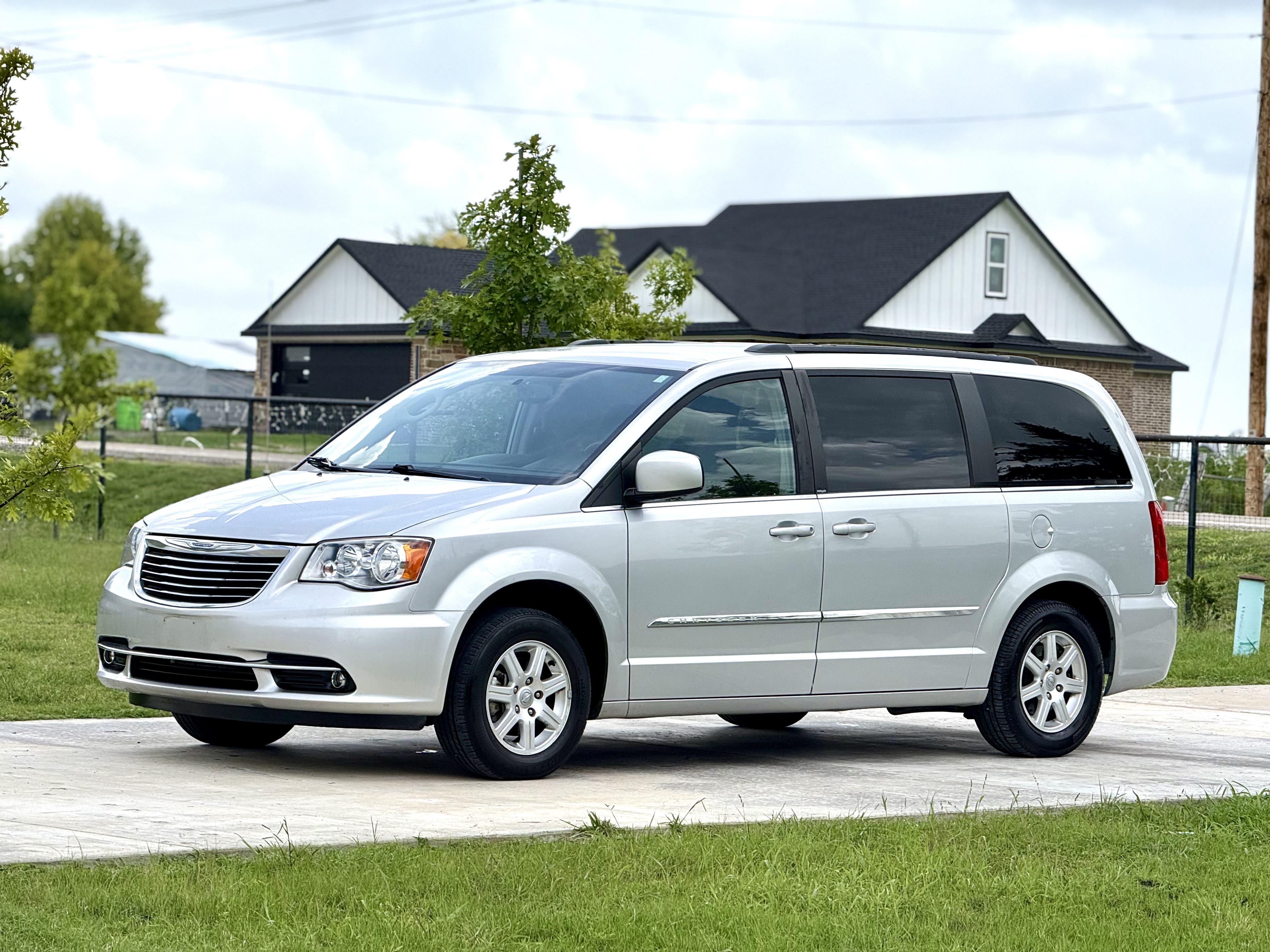 Silver 2012 Chrysler Town & Country Minivan Front-Wheel Drive Automatic