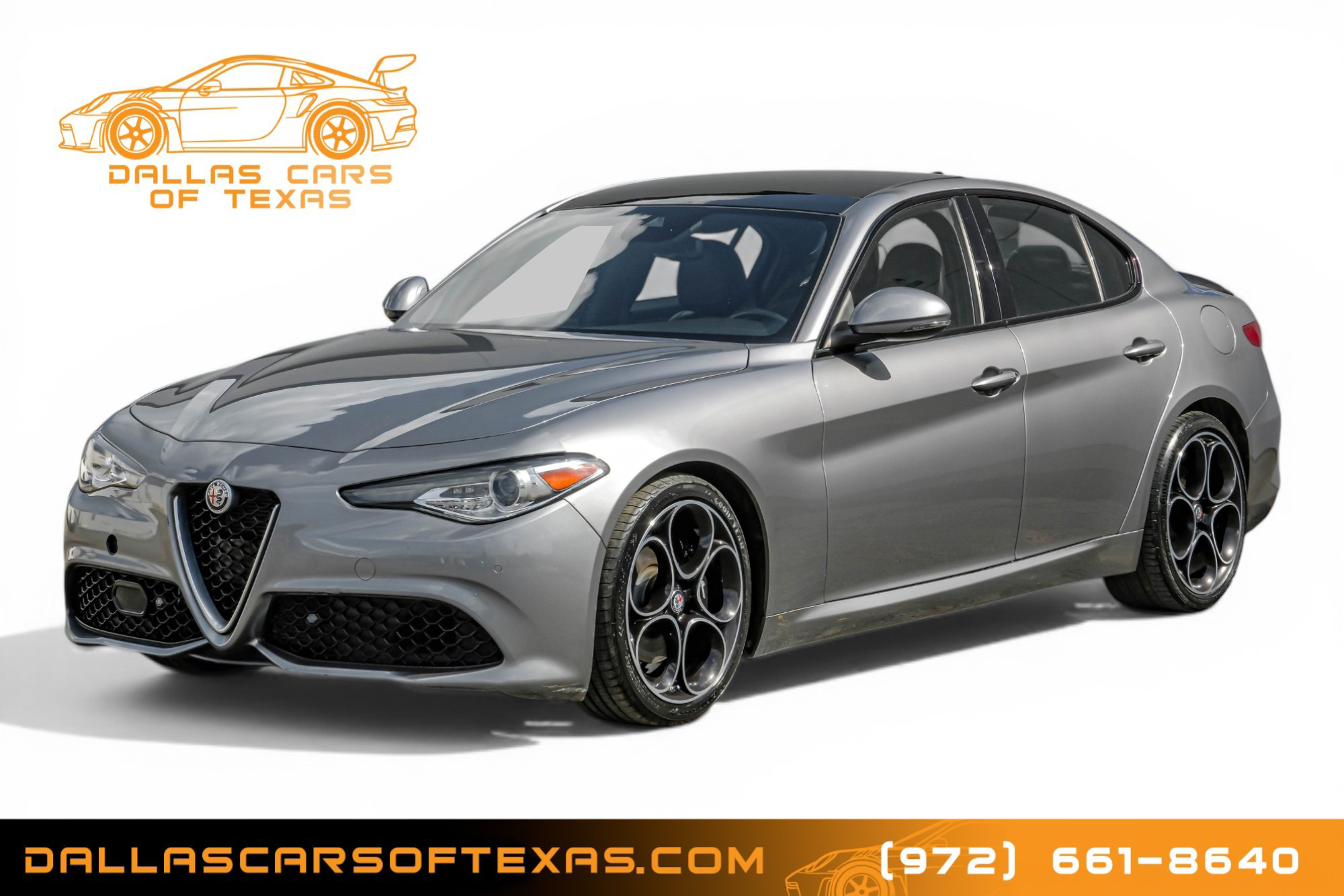 Silver 2020 Alfa Romeo Giulia Ti Sport RWD Sedan Rear-Wheel Drive Automatic