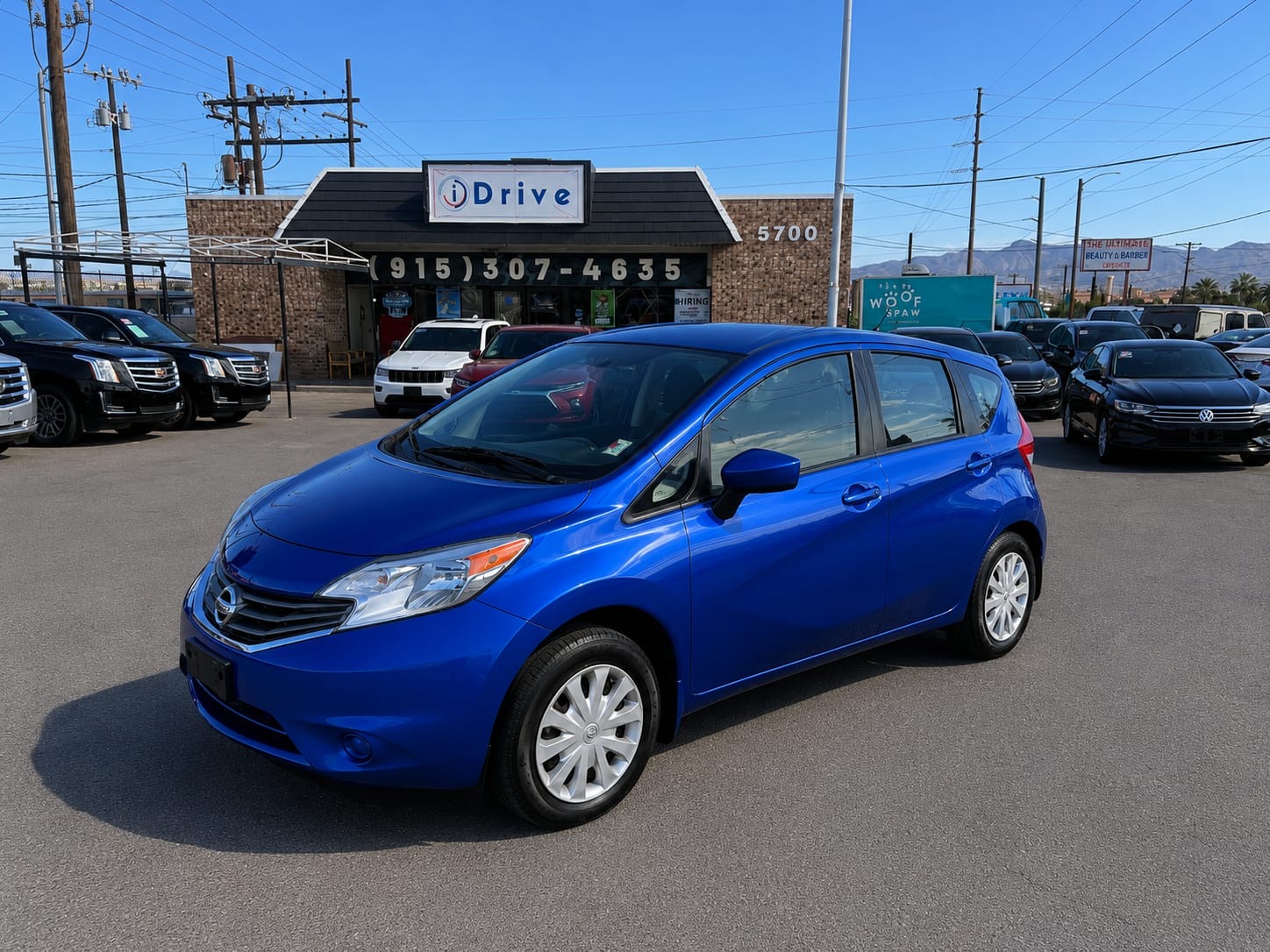 Blue 2016 Nissan Versa Note S Plus Hatchback Front-Wheel Drive Automatic