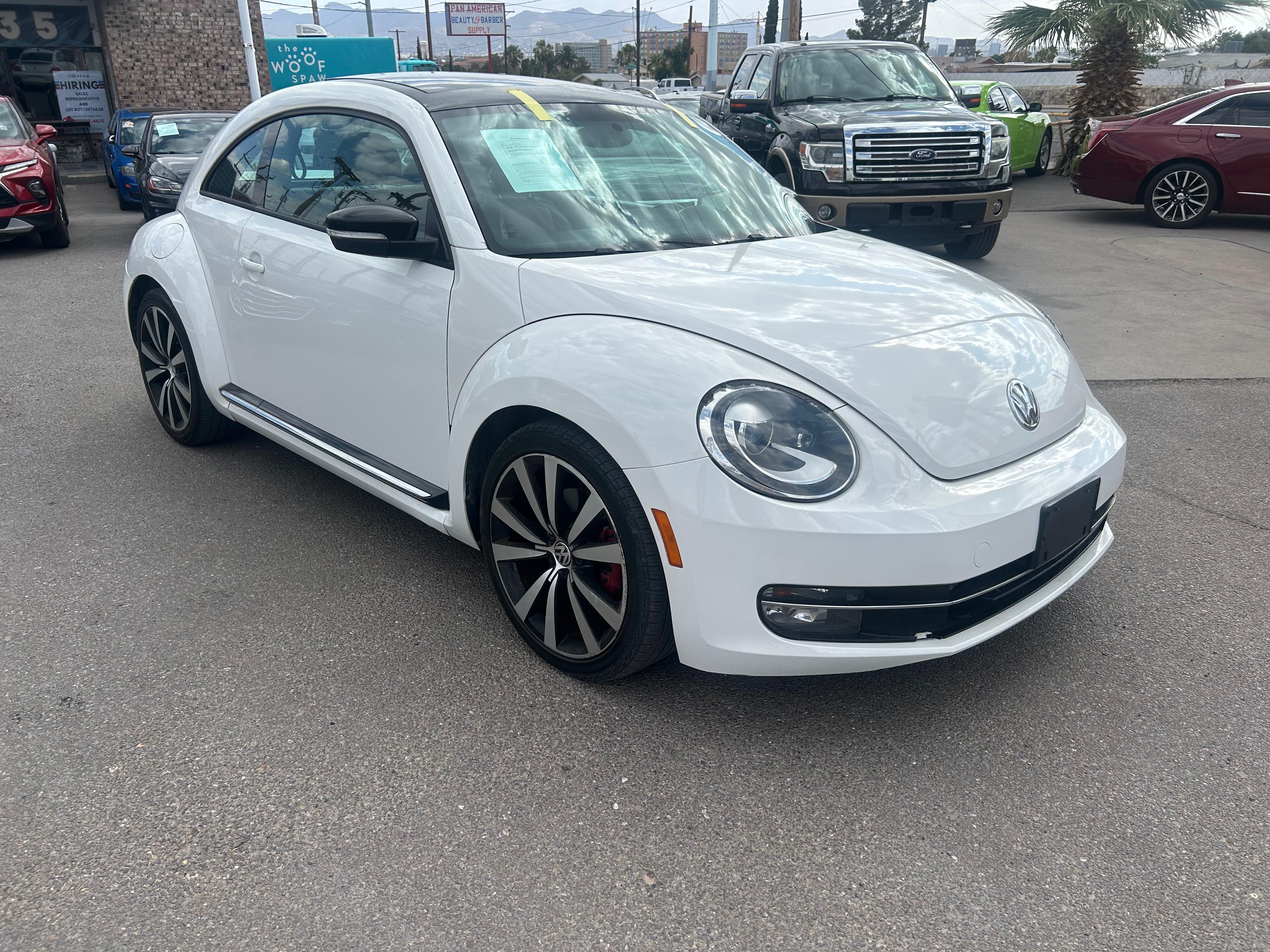 White 2012 Volkswagen Beetle Hatchback Front-Wheel Drive Automatic