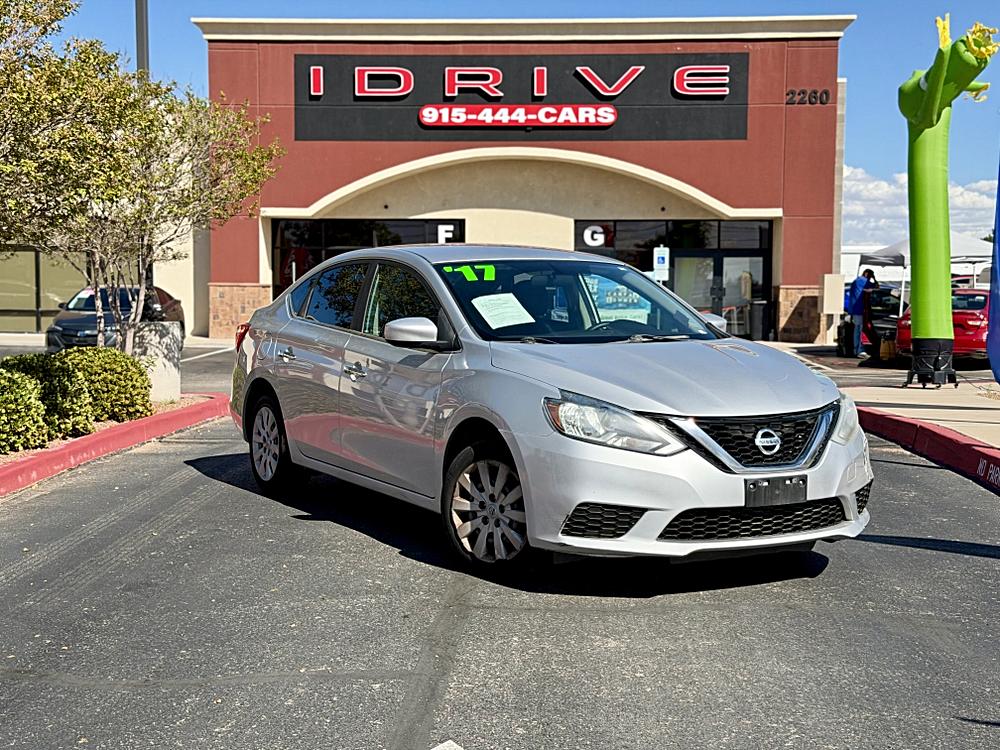 Brilliant Silver 2017 Nissan Sentra Sedan Front-Wheel Drive Continuously Variable Transmission