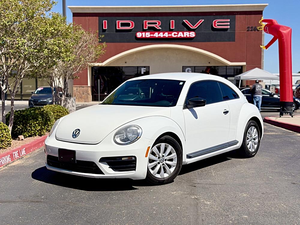 White 2018 Volkswagen Beetle Hatchback Front-Wheel Drive Automatic