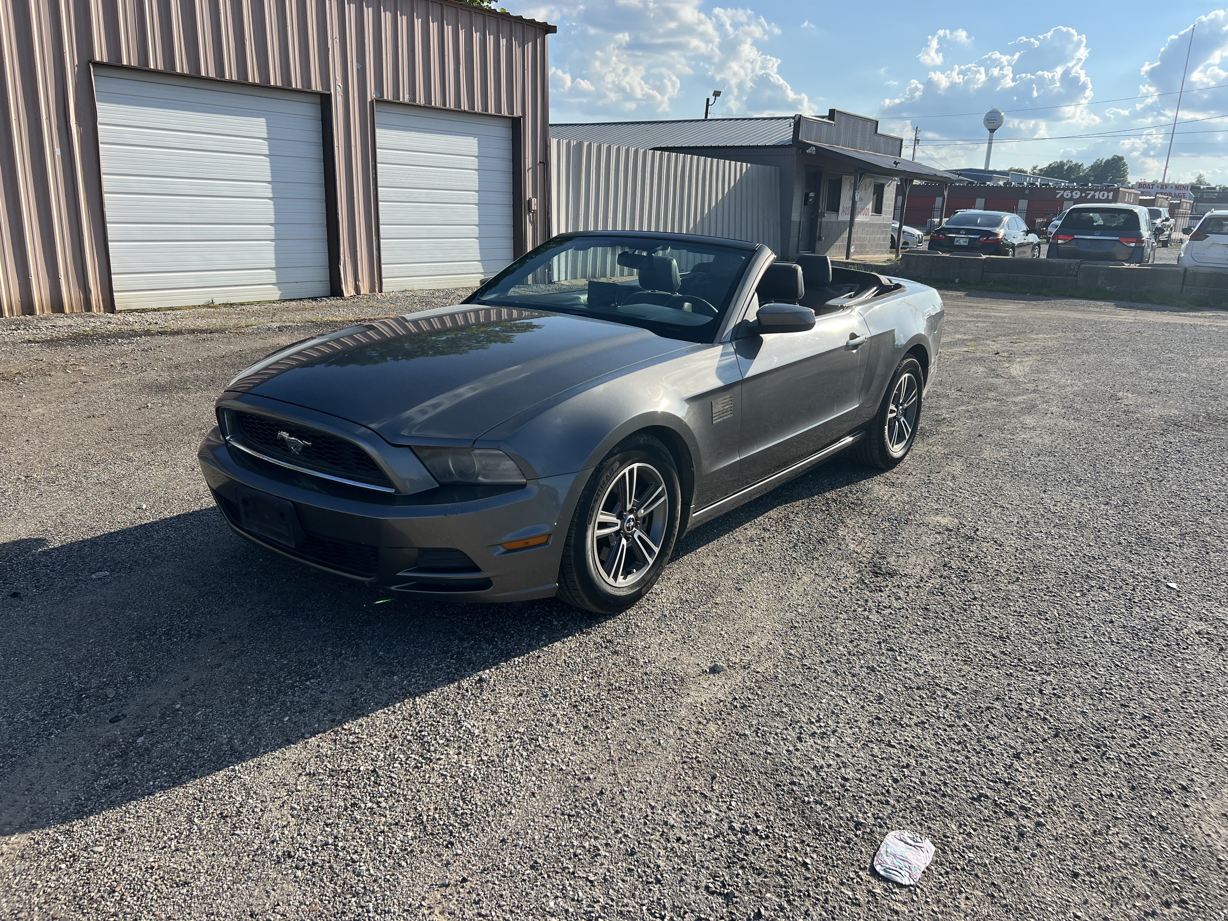 Gray 2013 Ford Mustang Convertible Rear-Wheel Drive Automatic