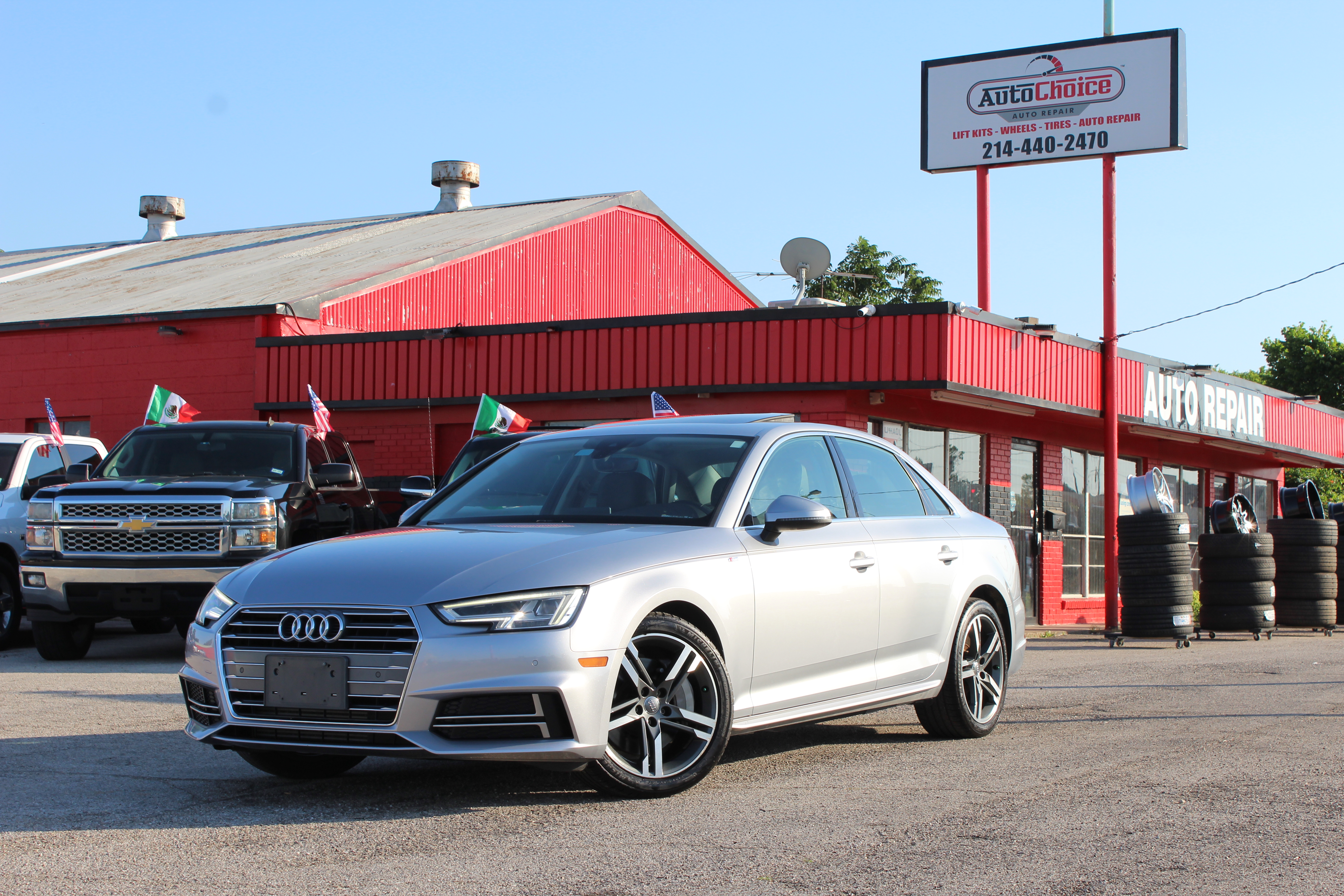 2018 Audi A4 2.0 TFSI Premium Plus S Tronic quattro AWD - Silver exterior view 9