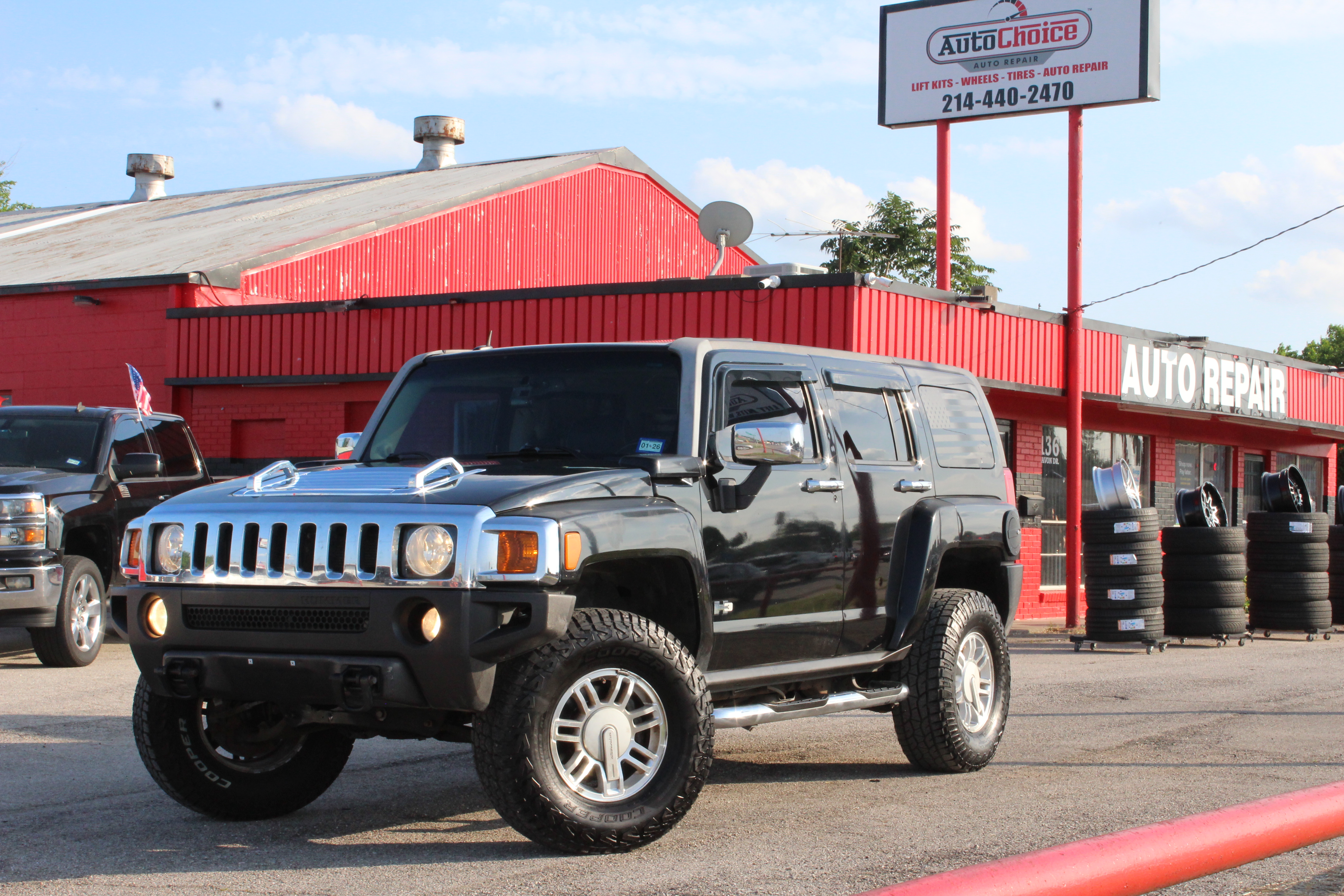 2006 Hummer H3 SUV 4dr 4WD SUV - Black exterior view 8
