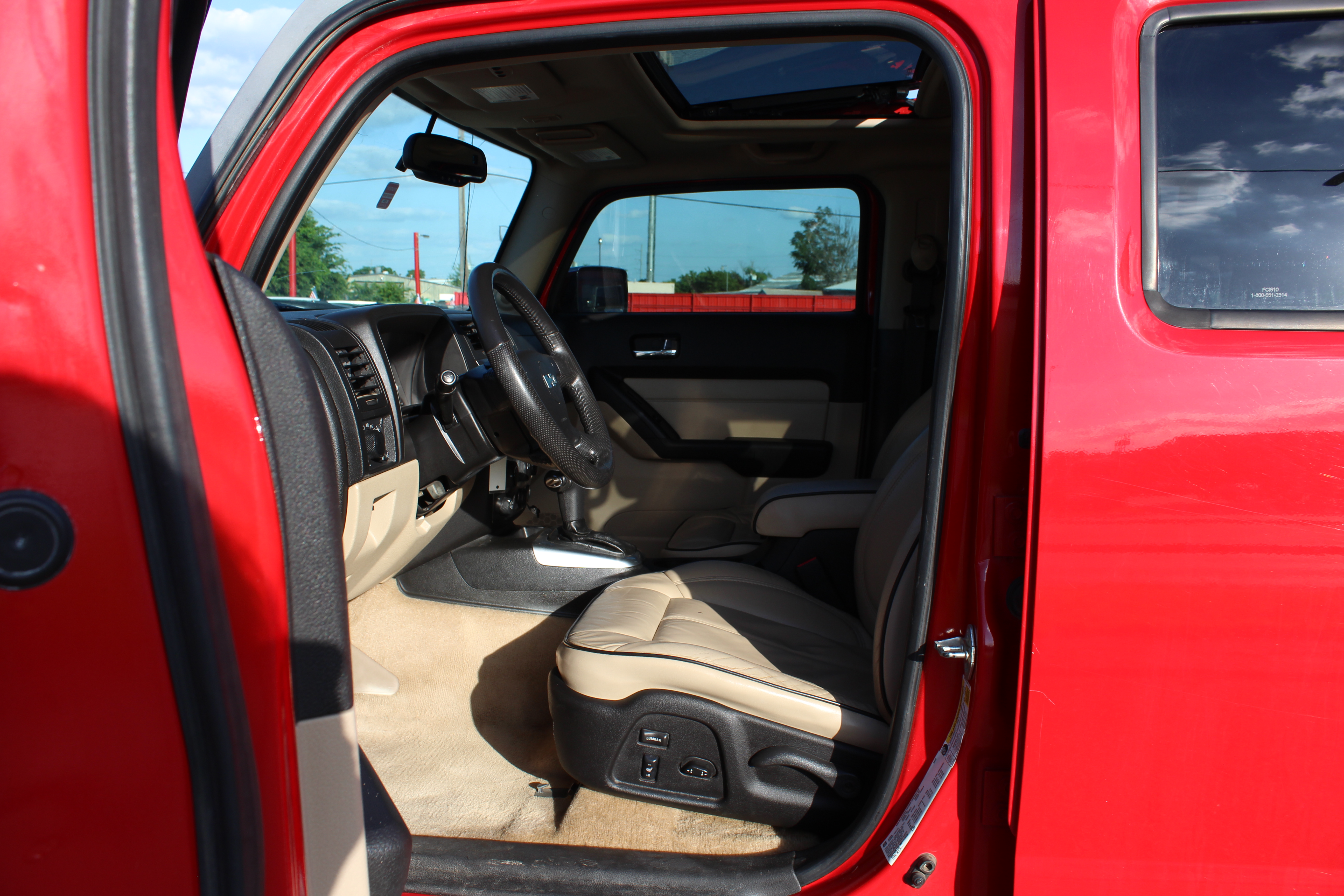 2008 Hummer H3 SUV 4WD 4dr SUV Luxury - Red exterior view 15