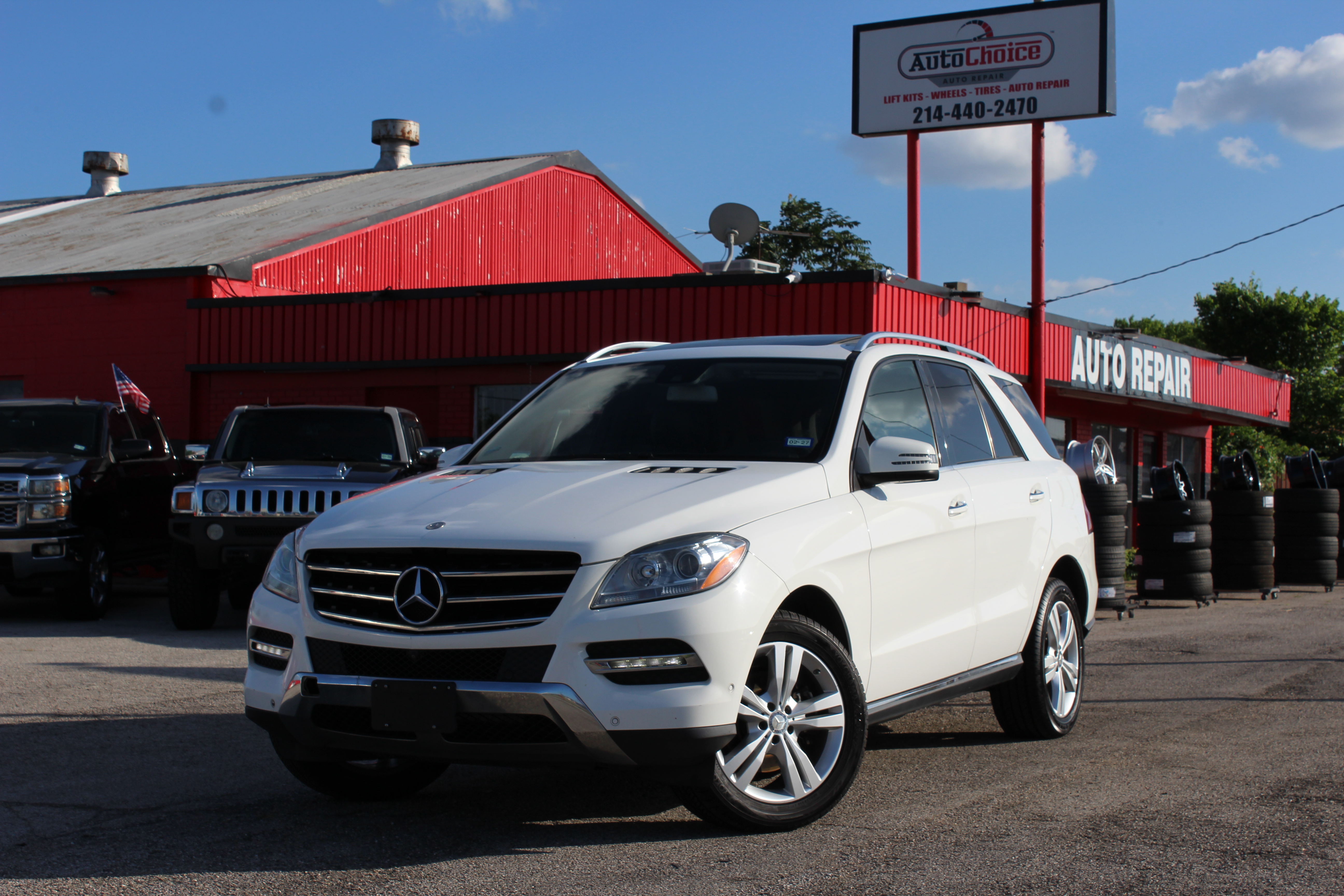 2015 Mercedes-Benz ML 350 RWD 4dr ML 350 - White exterior view 3