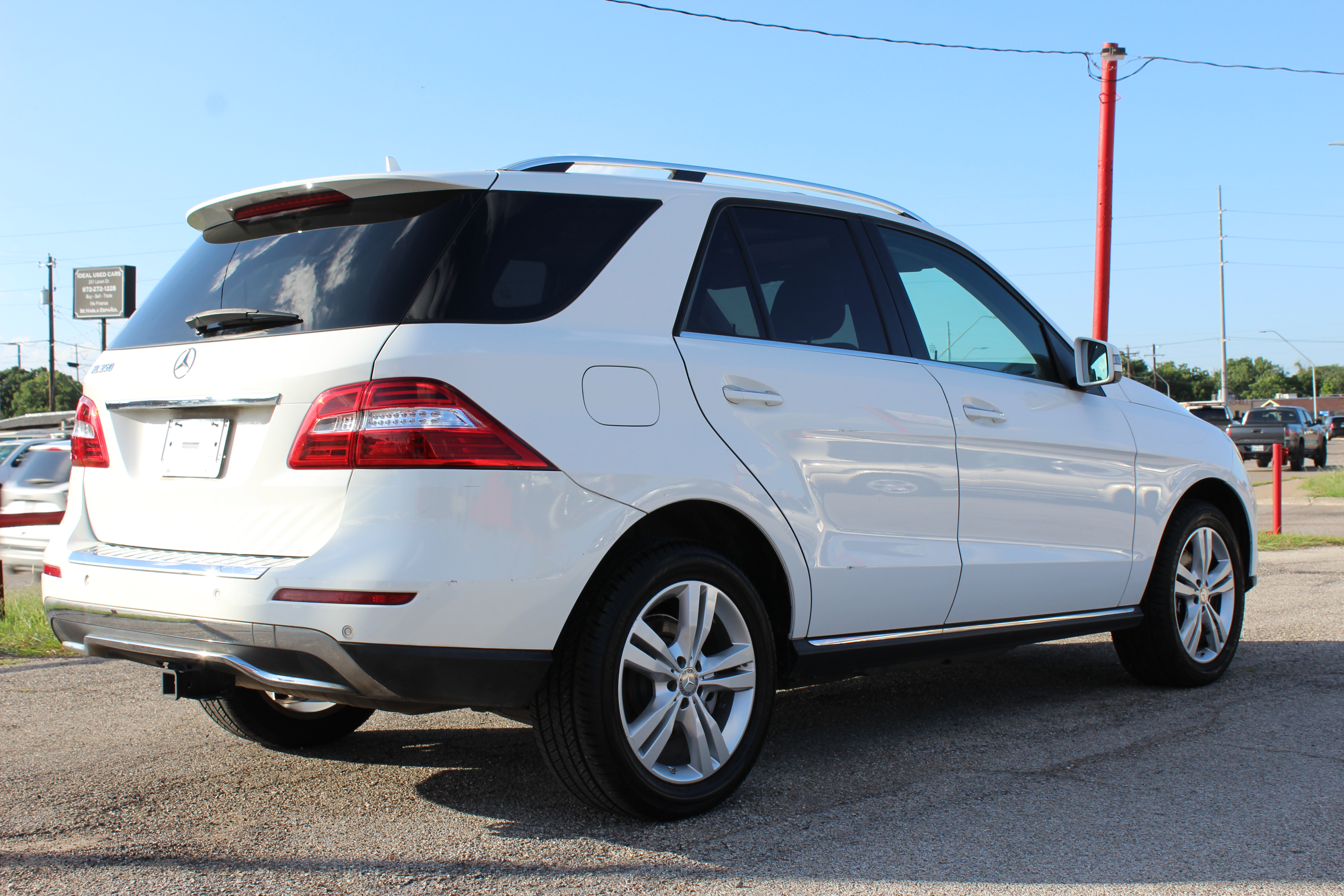 2015 Mercedes-Benz ML 350 RWD 4dr ML 350 - White exterior view 10