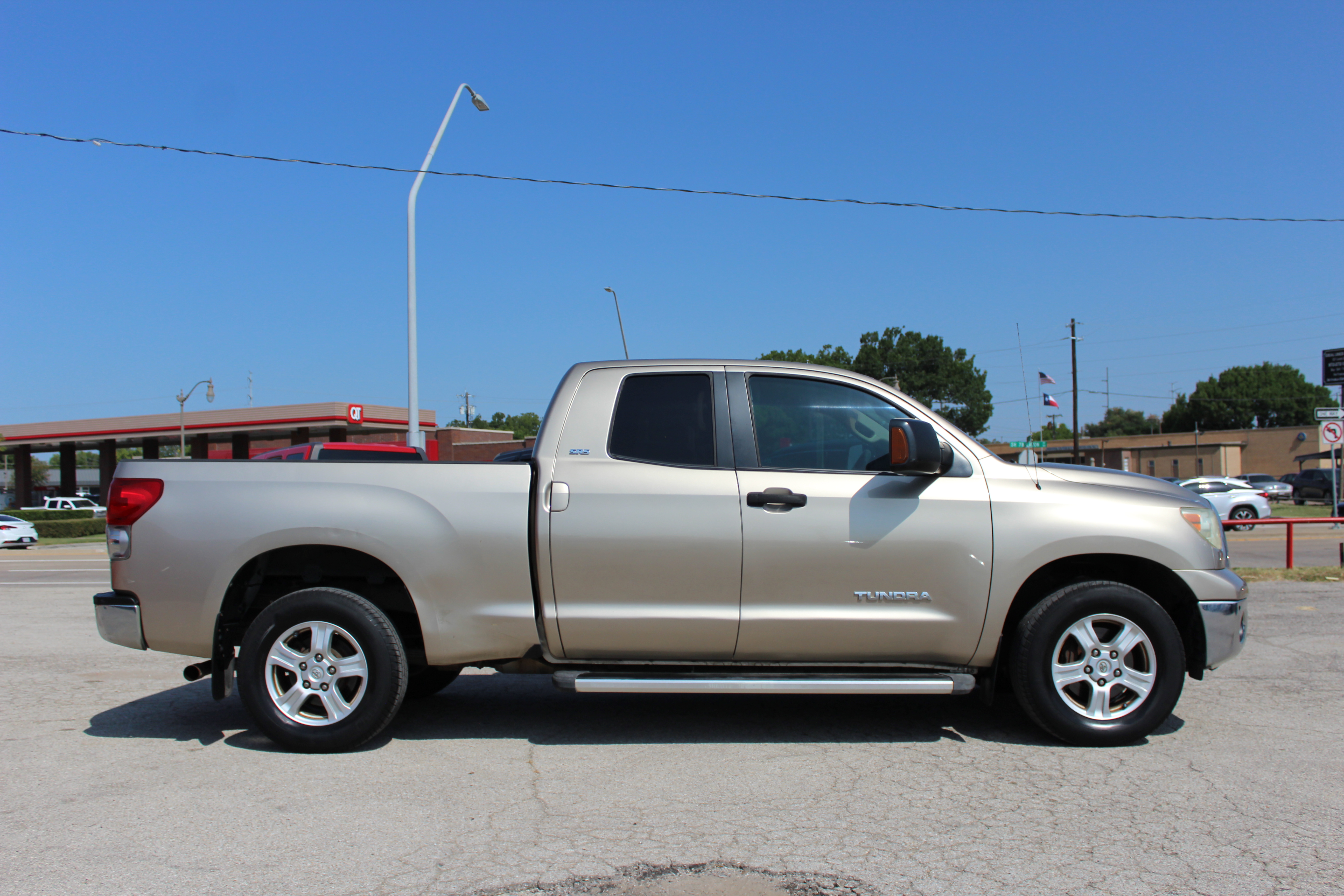 2008 Toyota Tundra Dbl 5.7L V8 6-Spd AT (Natl) - Gold exterior view 12