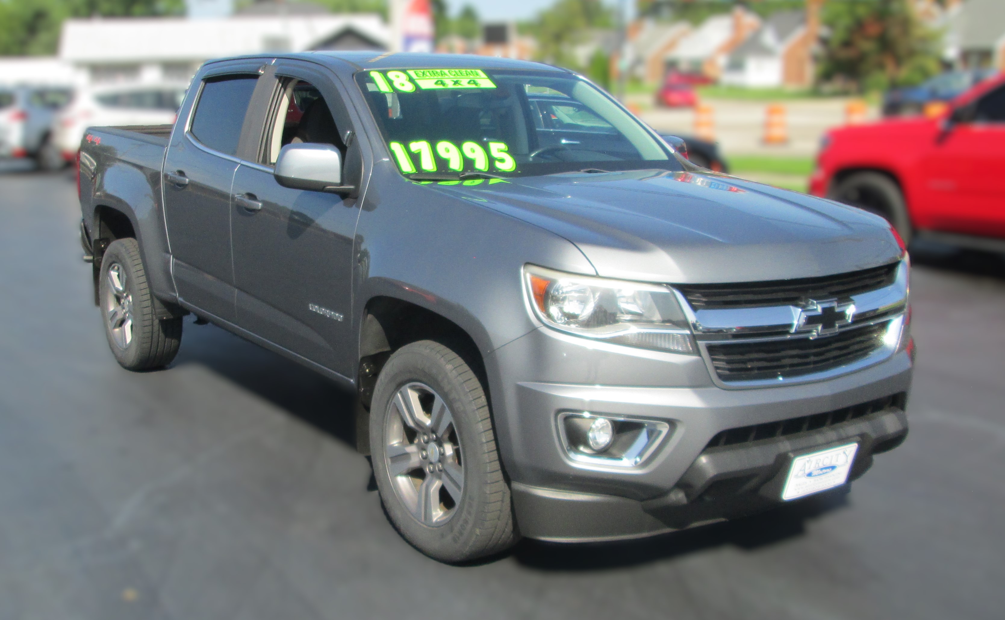 Silver 2018 Chevrolet Colorado Pickup Truck Four-Wheel Drive Automatic